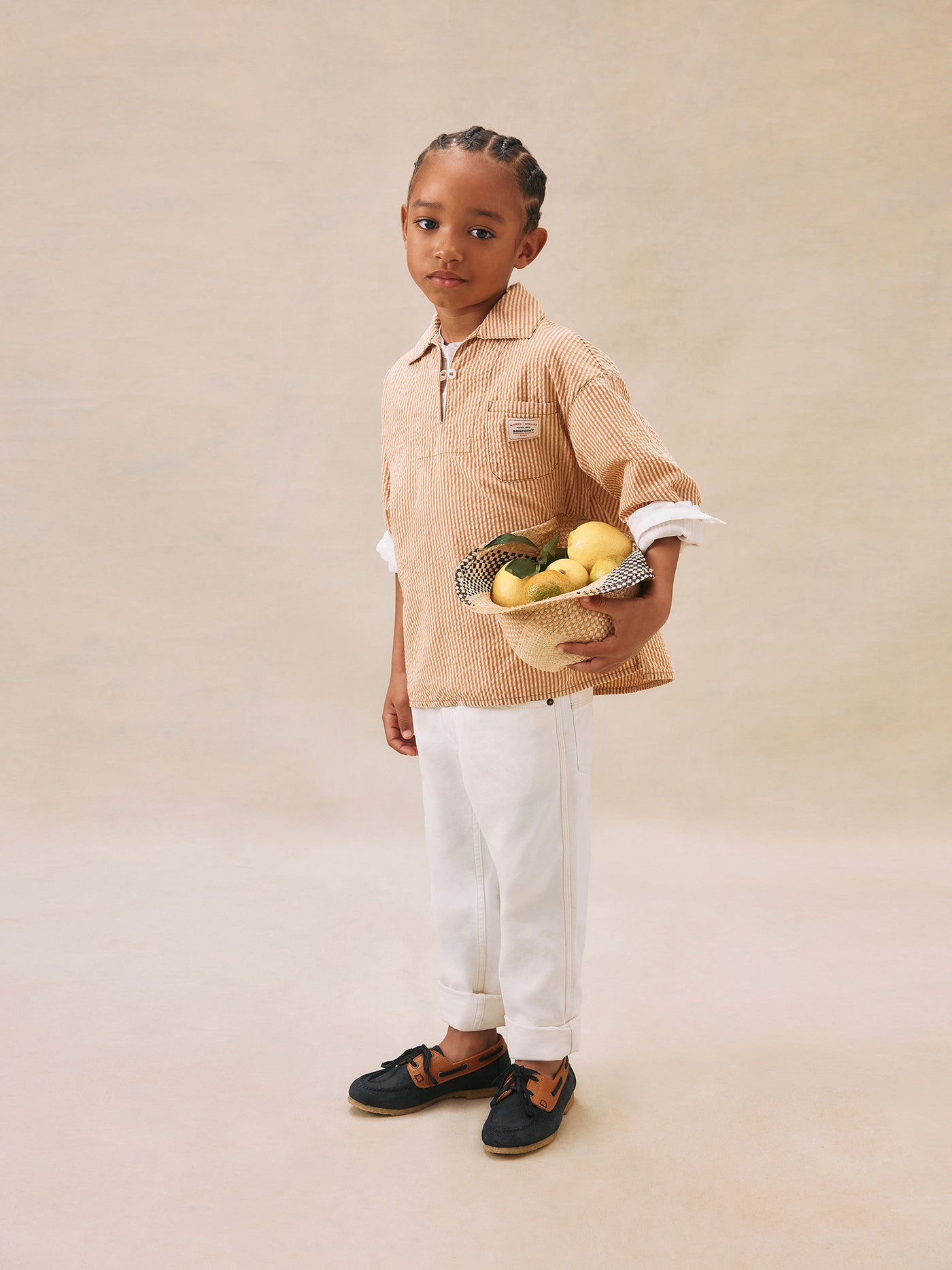 Boy's summer look 2025 Sailor's shirt