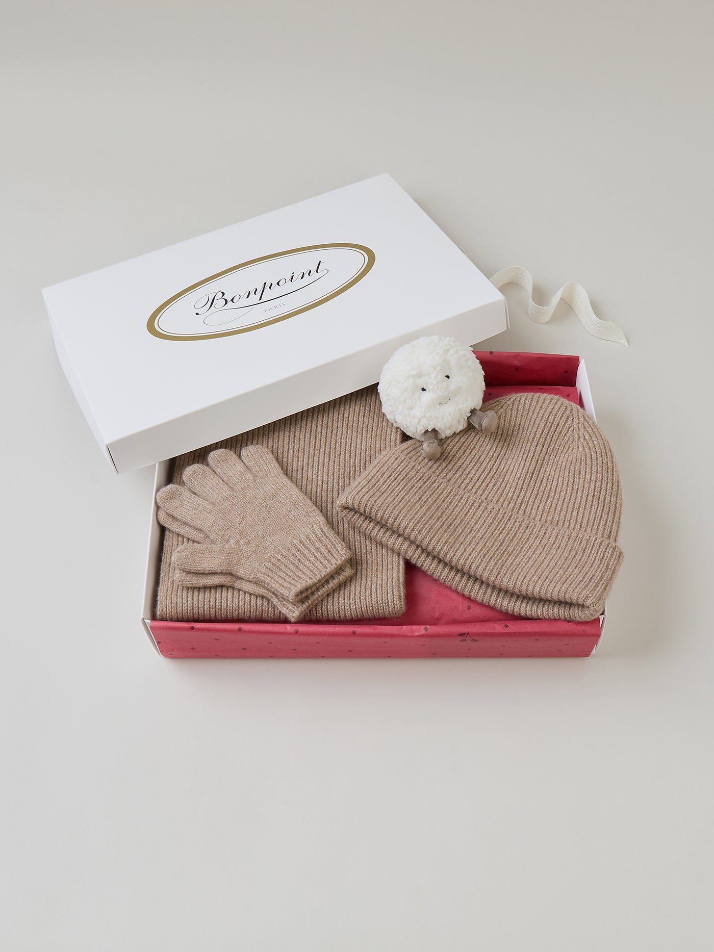 Boy's Christmas gift case - Beige Cashmere