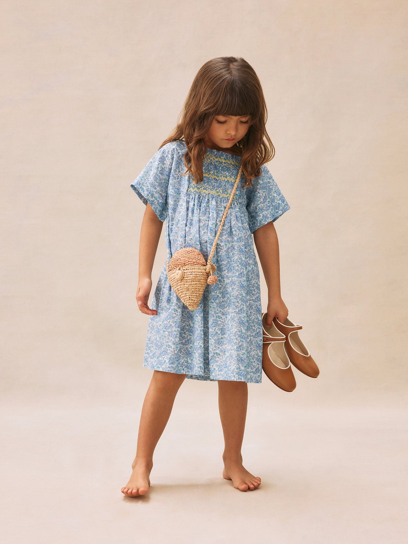 Look estate da bambina 2025 Abito realizzato con tessuti Liberty