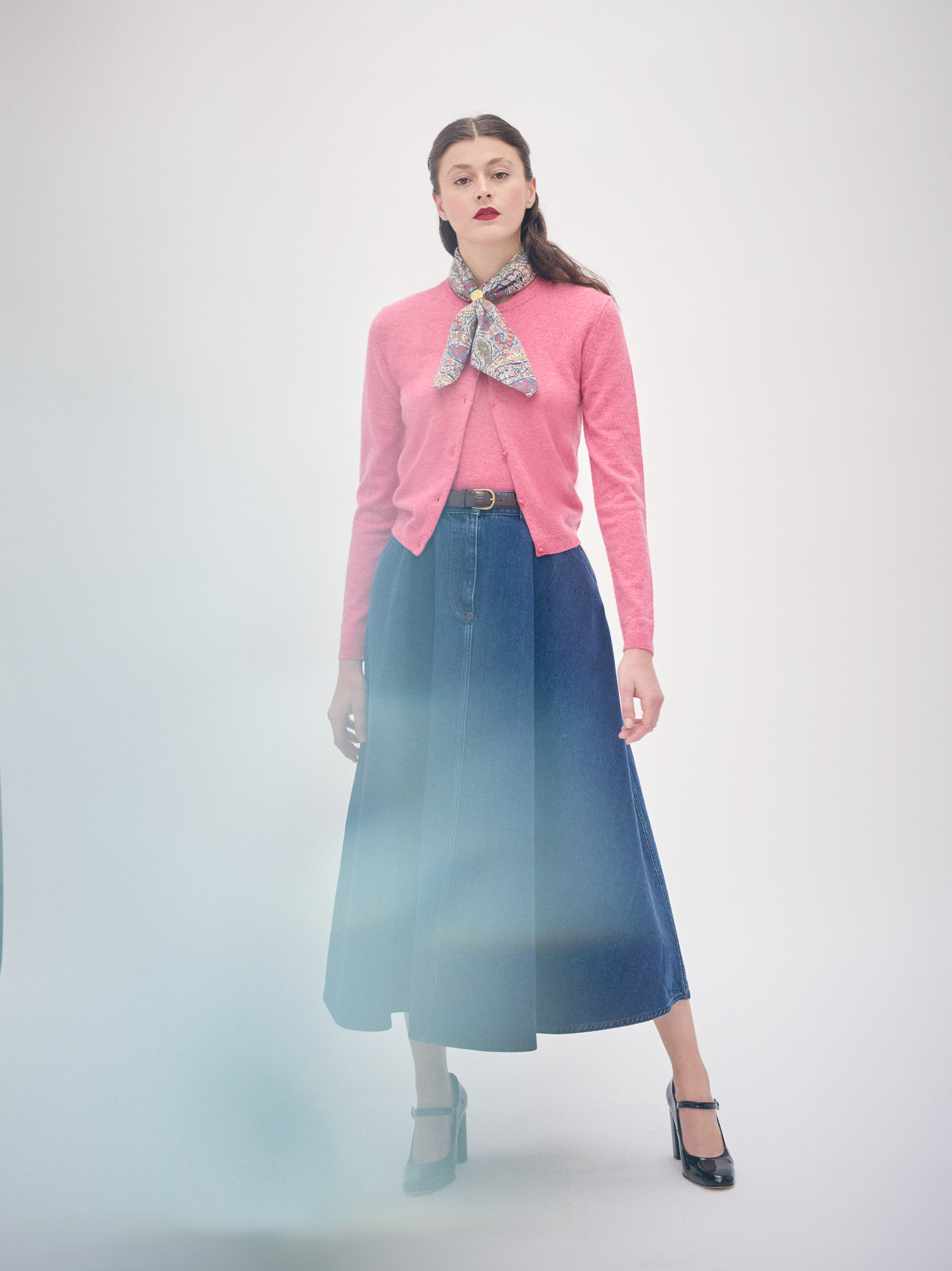 Winter 2024 Women's look Denim Skirt