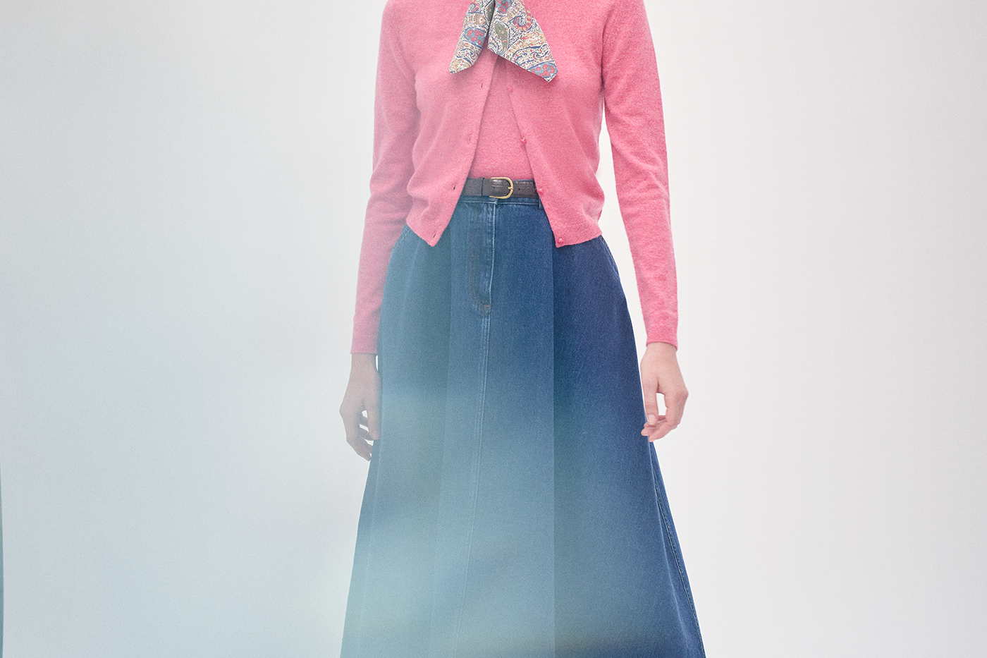 Winter 2024 Women's look Denim Skirt