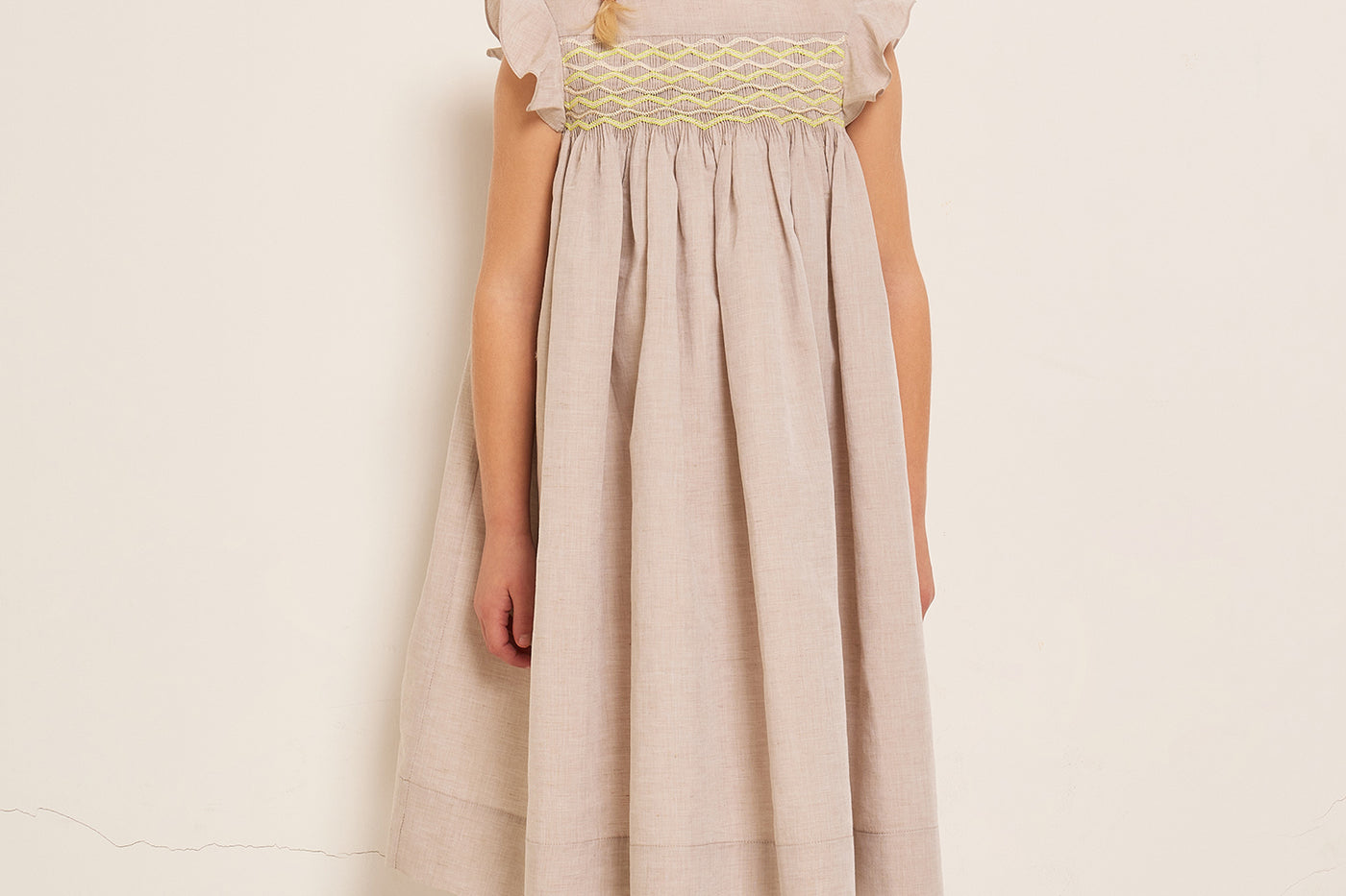 SUMMER 2023 GIRL'S LOOK PLEATED DRESS