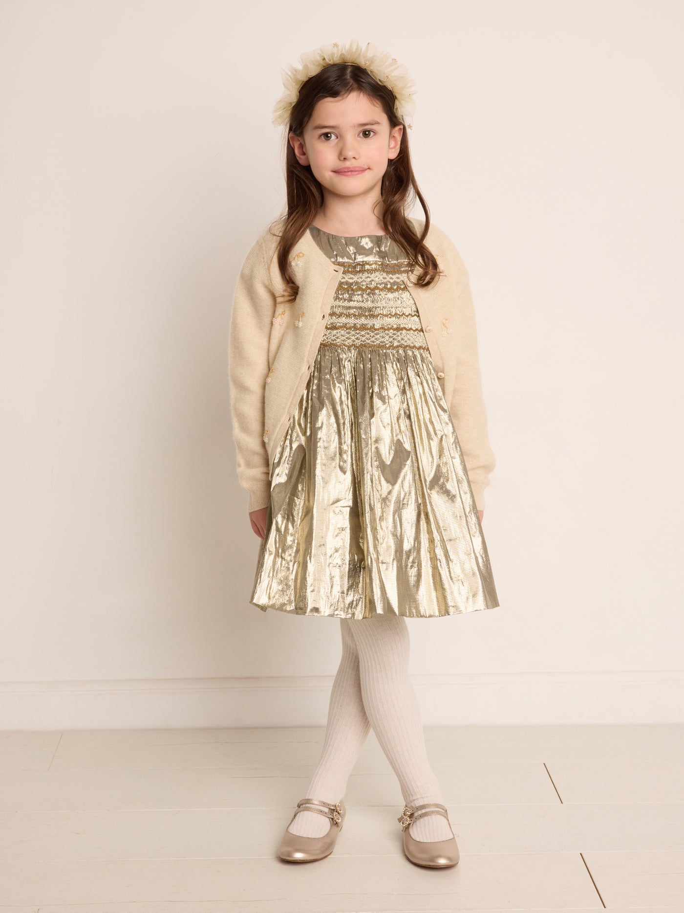 Winter 2023 girl's look ceremonial dress