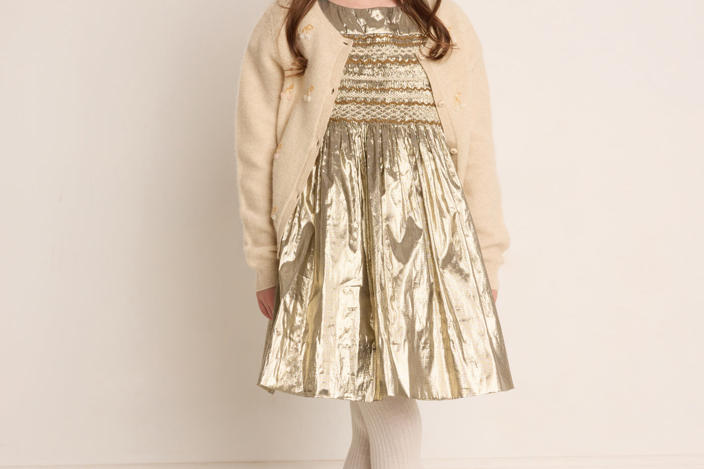 Winter 2023 girl's look ceremonial dress