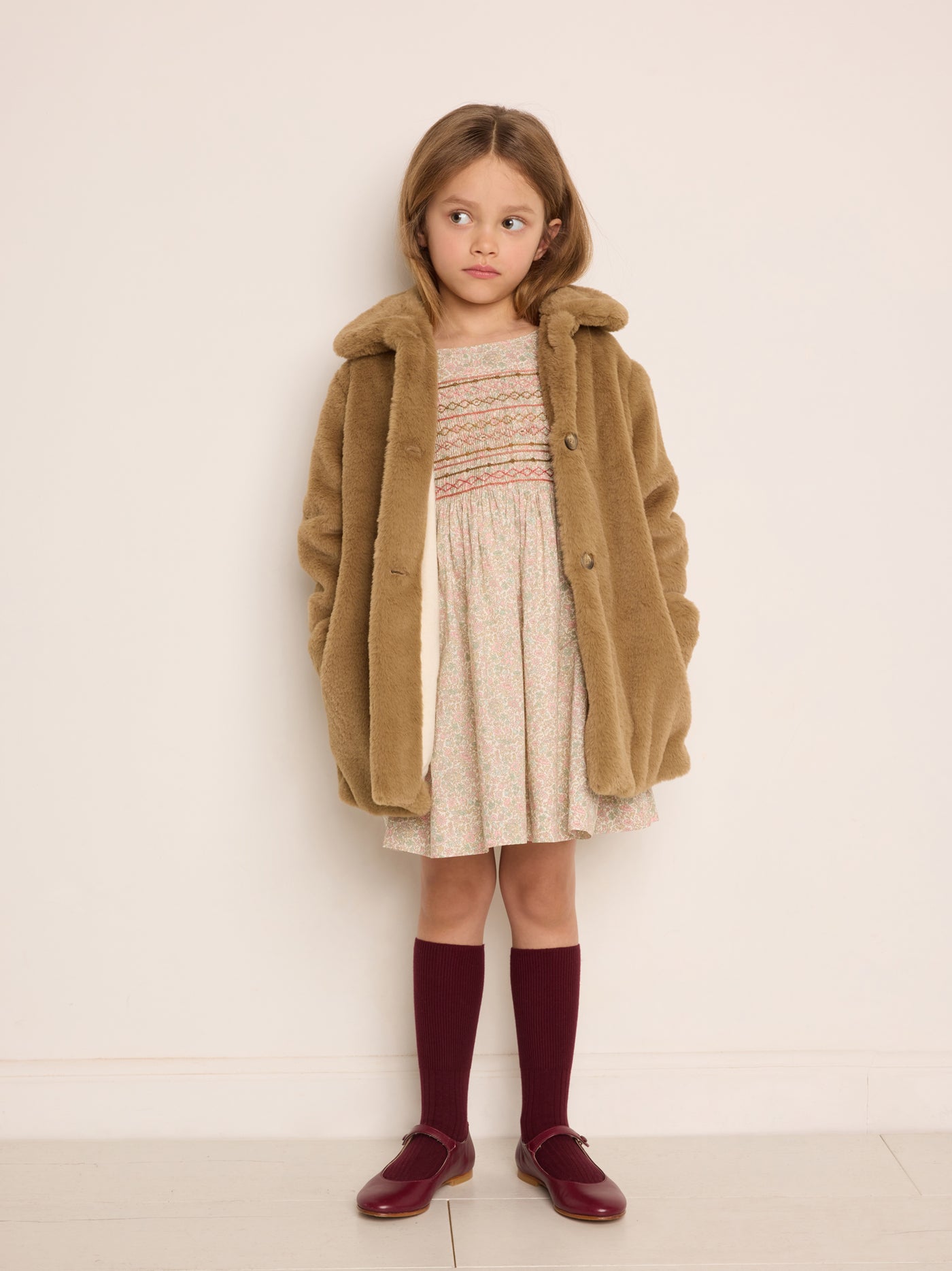 Winter 2023 girl's look liberty dress