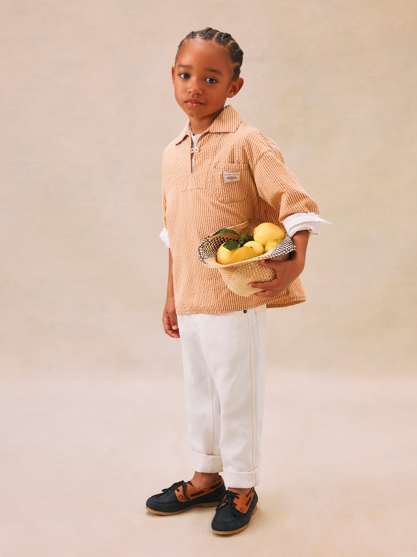 Boy's summer look 2025 Sailor's shirt