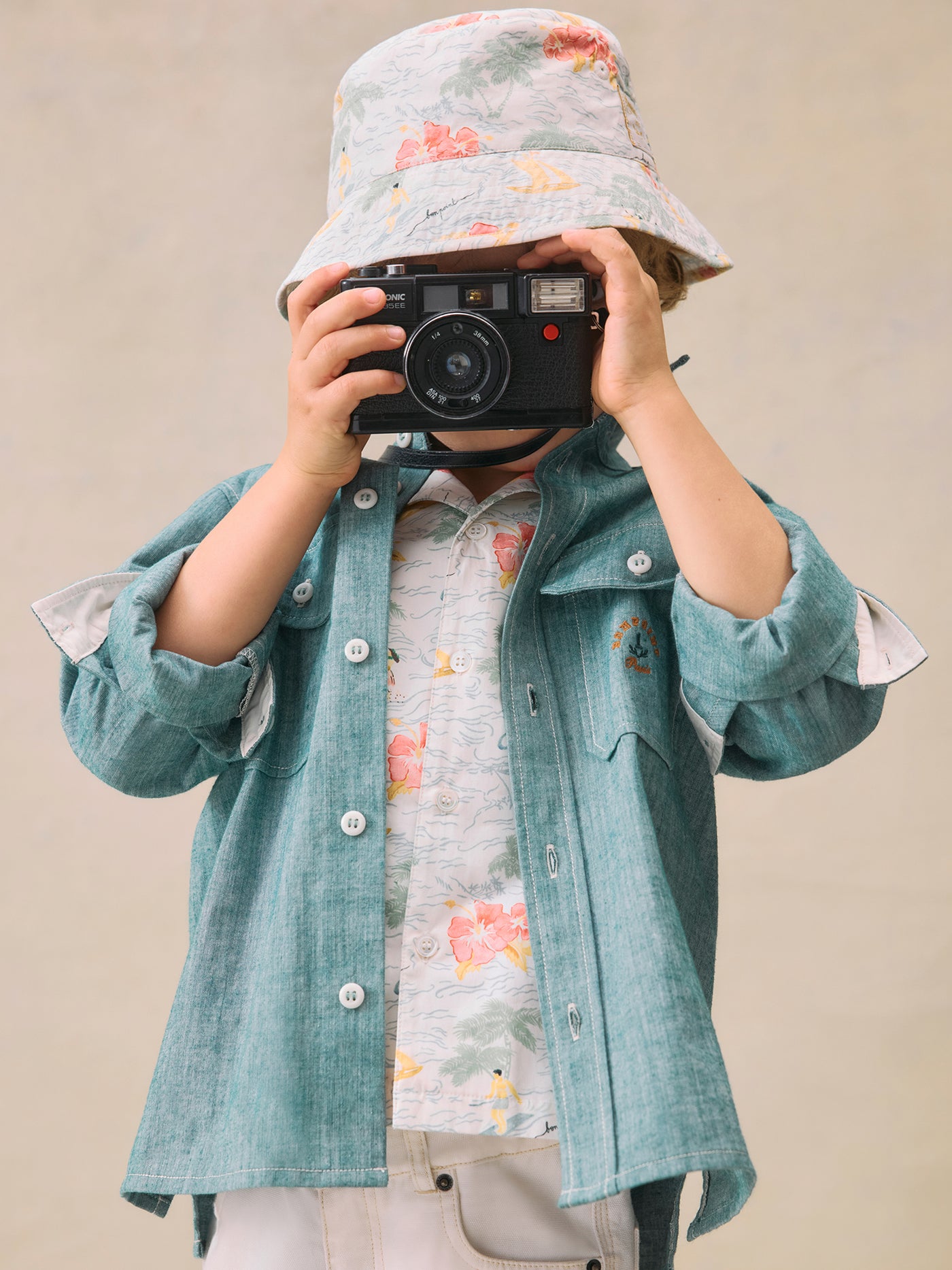 Camicia in chambray ricamata Eddy