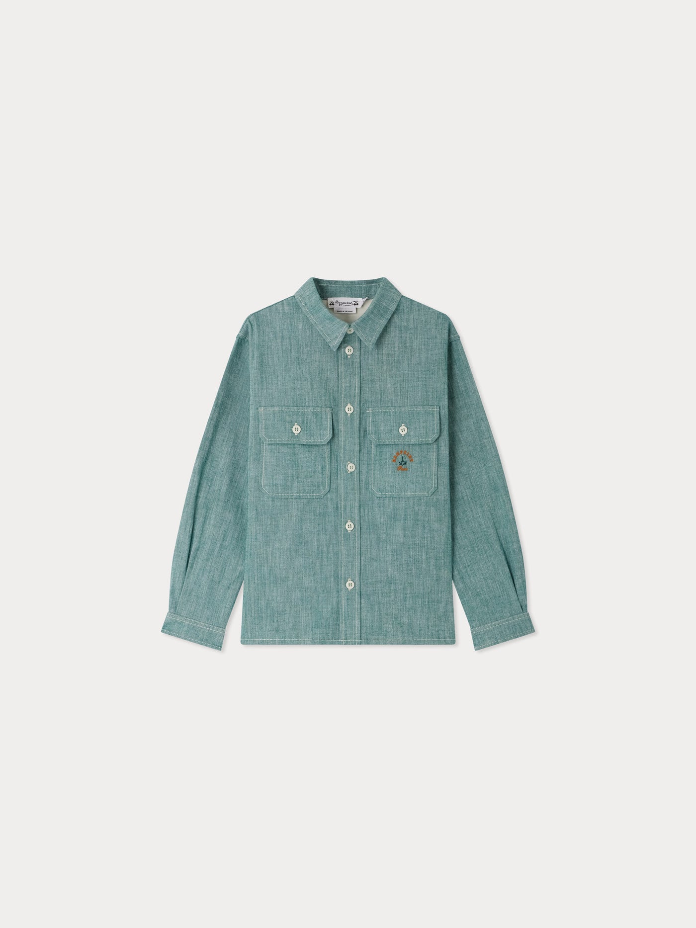 Camicia in chambray ricamata Eddy