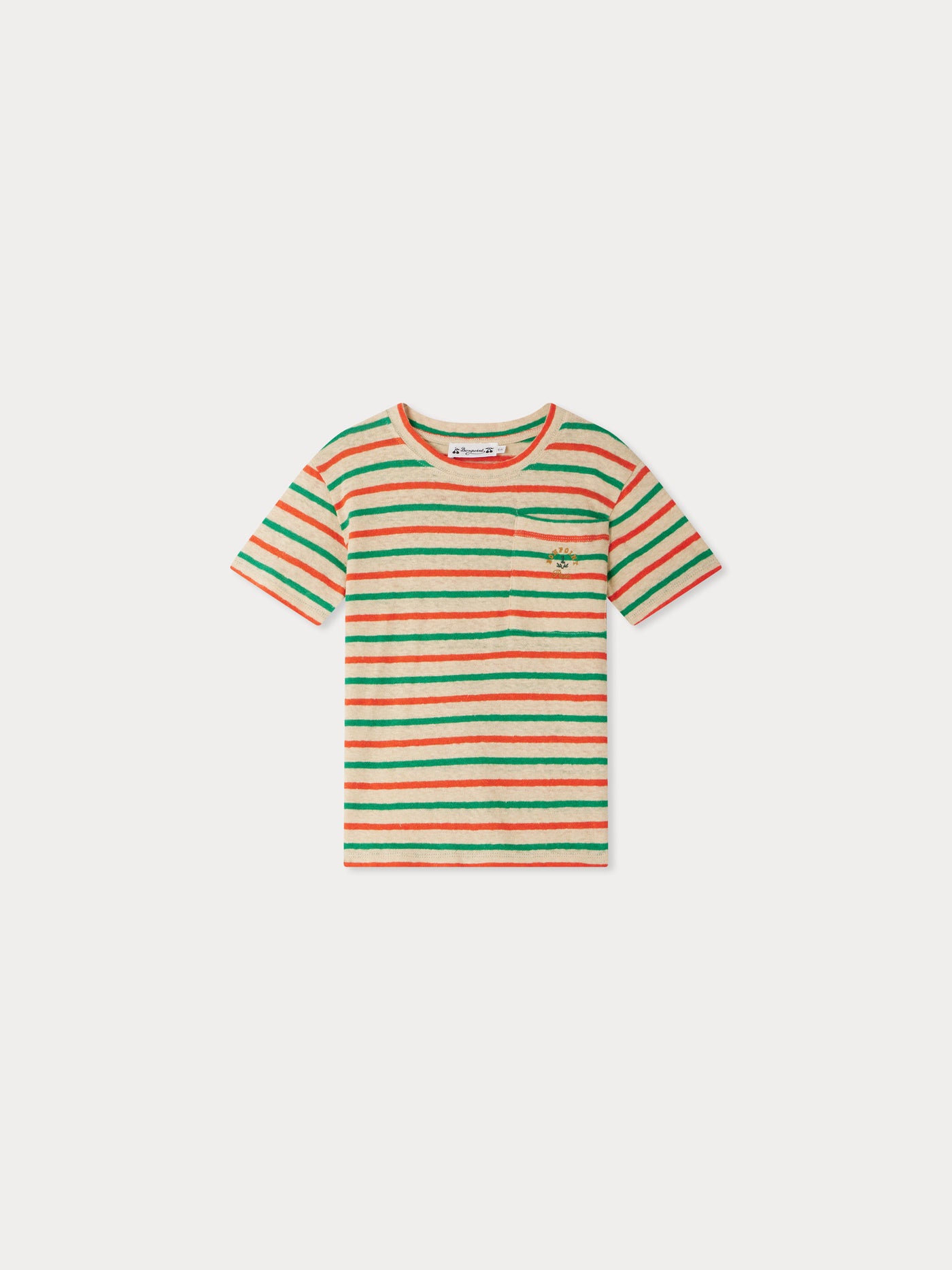 Elmer striped pocket t-shirt in organic cotton