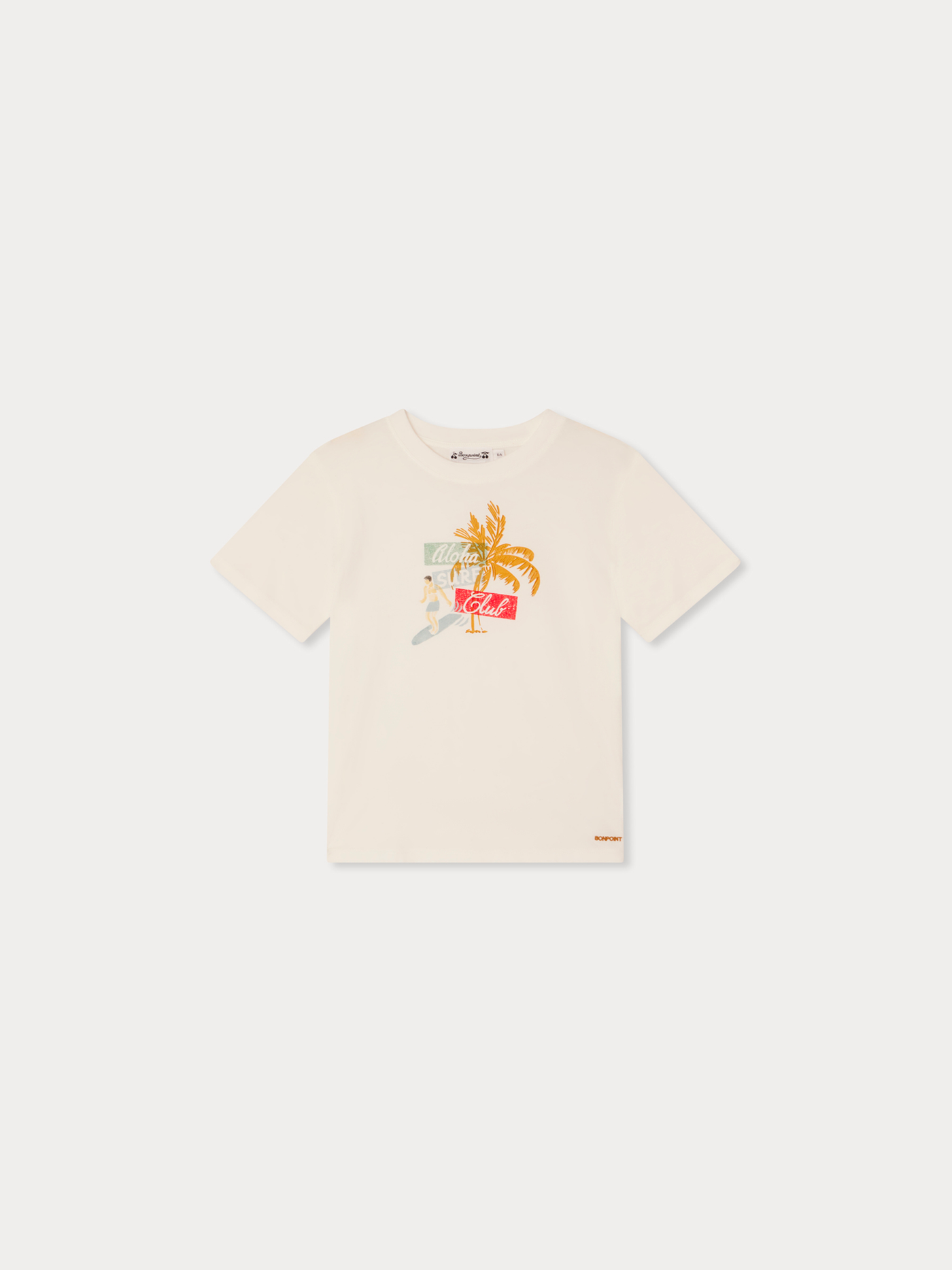 Thibald Aloha printed t-shirt in organic cotton