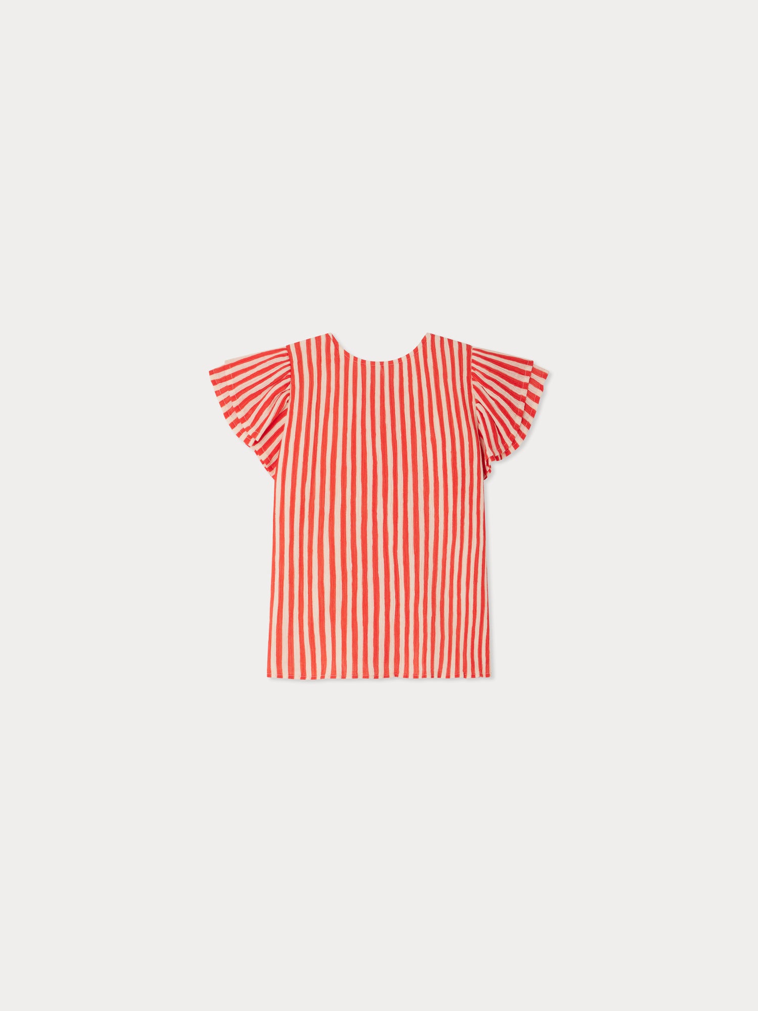 gingham check sleeve ribbon blouse – miele grande
