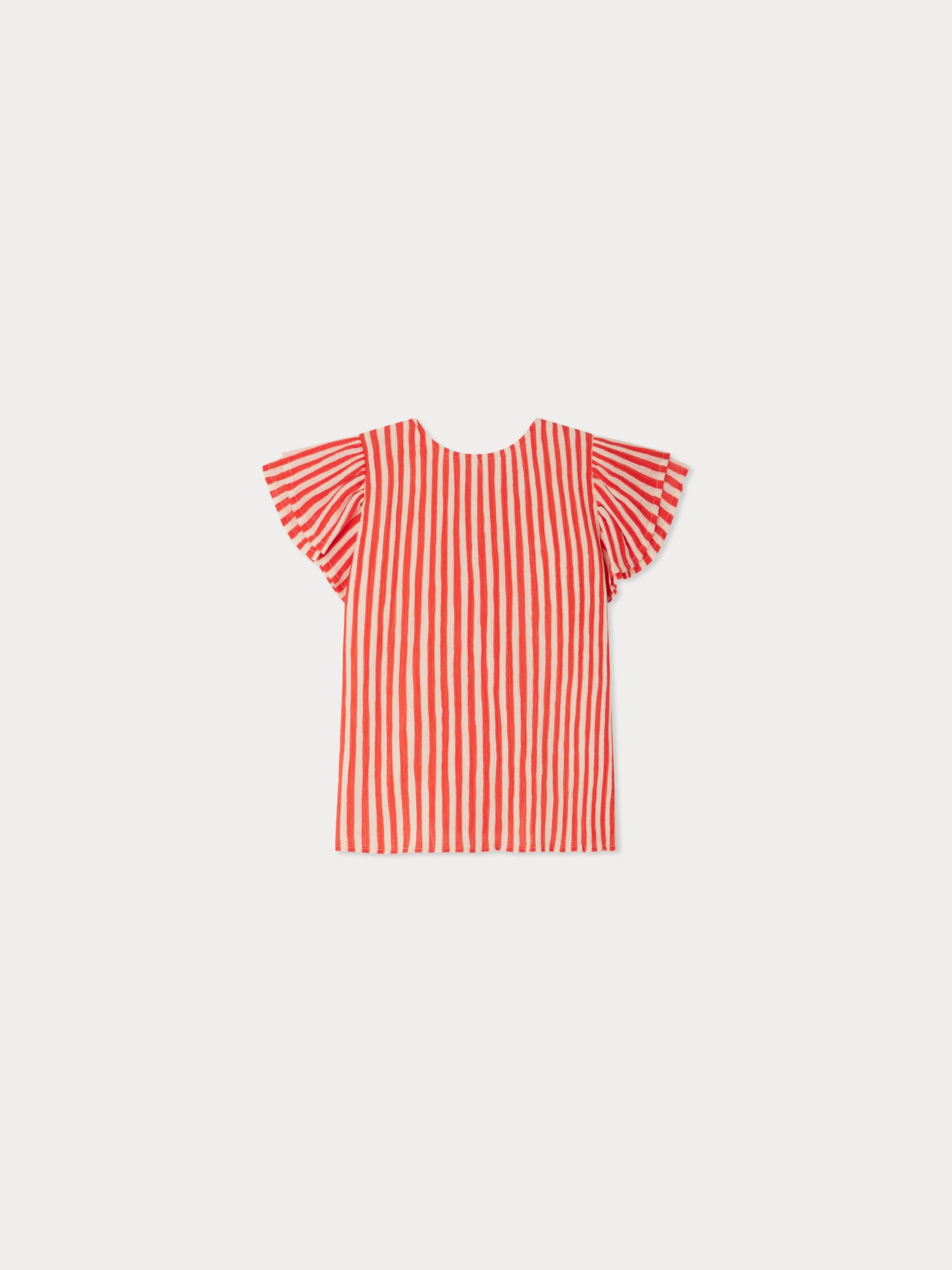 Enigma striped crepe blouse