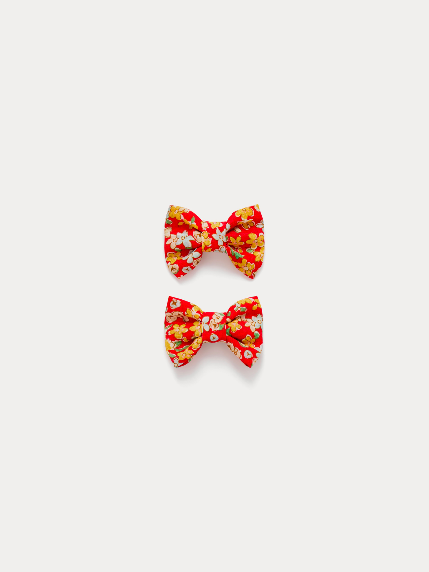 Miniclic barrettes made with Liberty fabrics