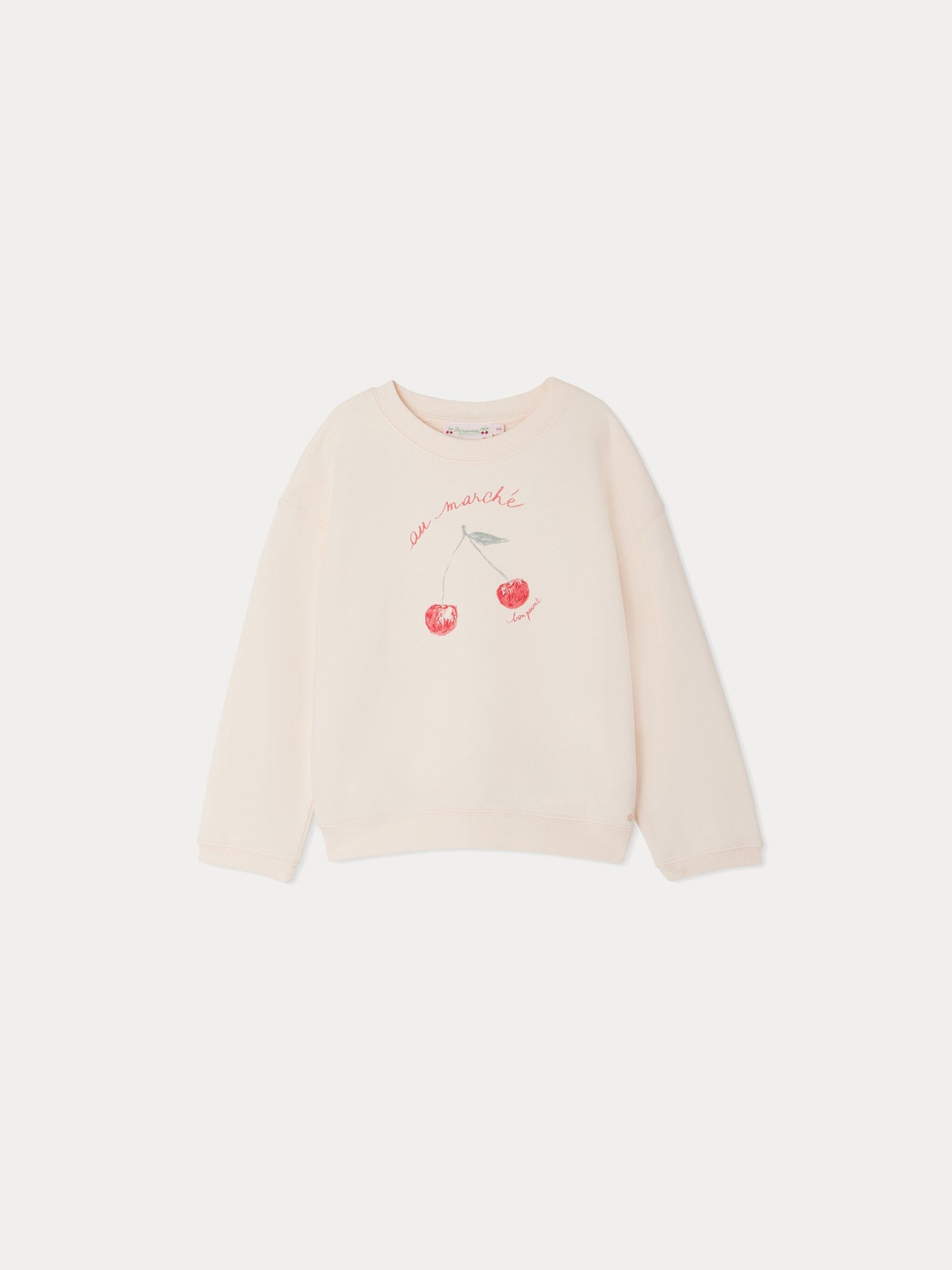 Fleurette camellia pink sweatshirt