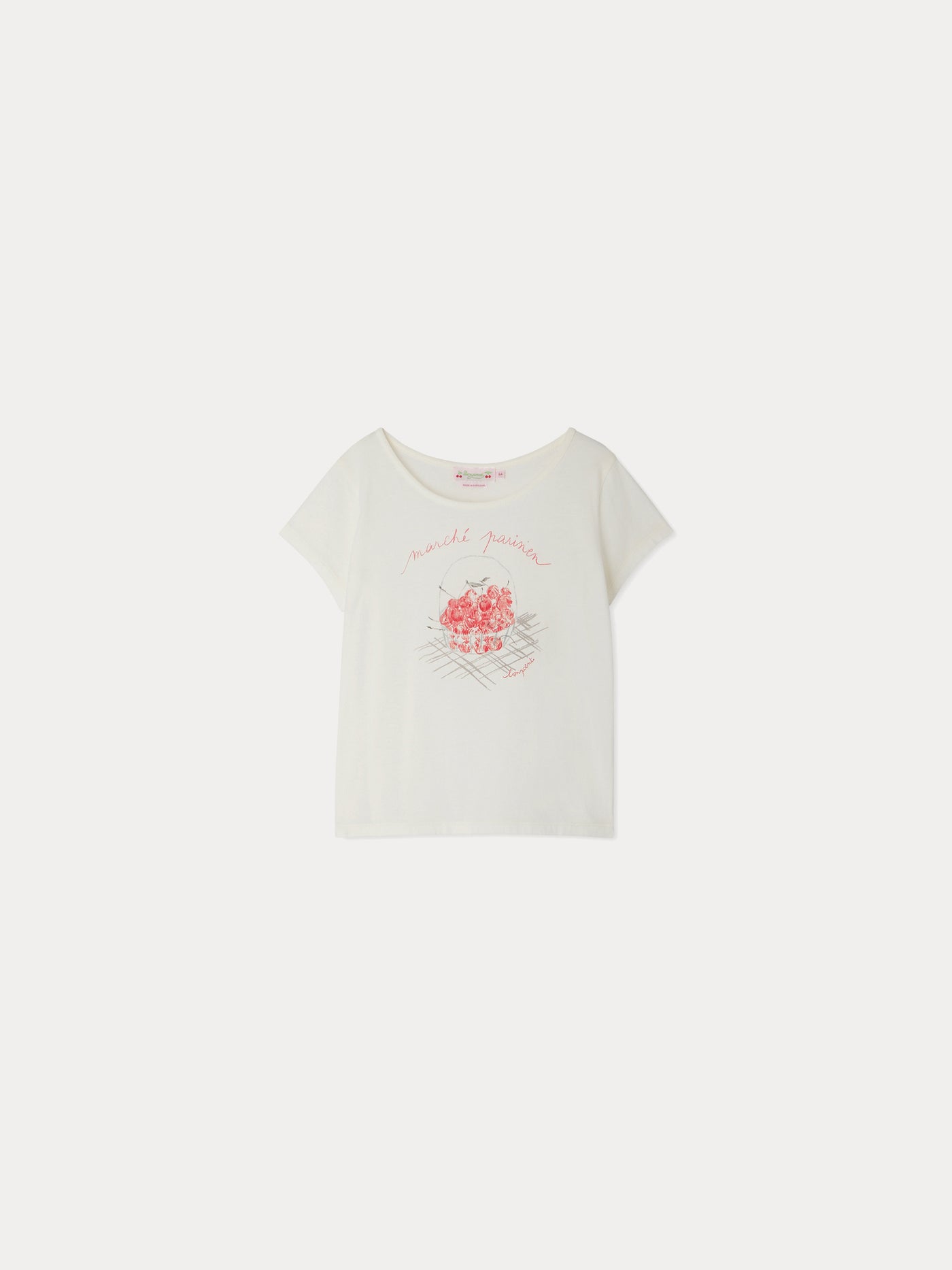 Alcala cherry basket pattern T-shirt