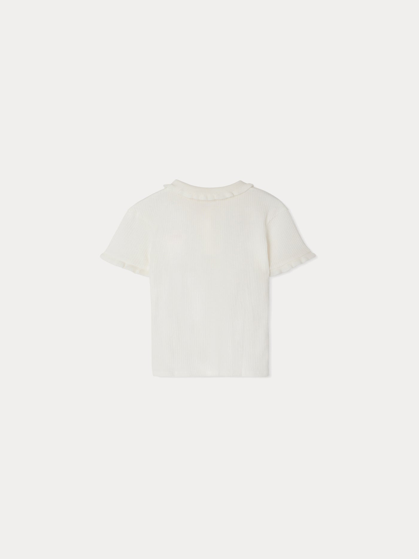 Gina ruffled collar T-shirt