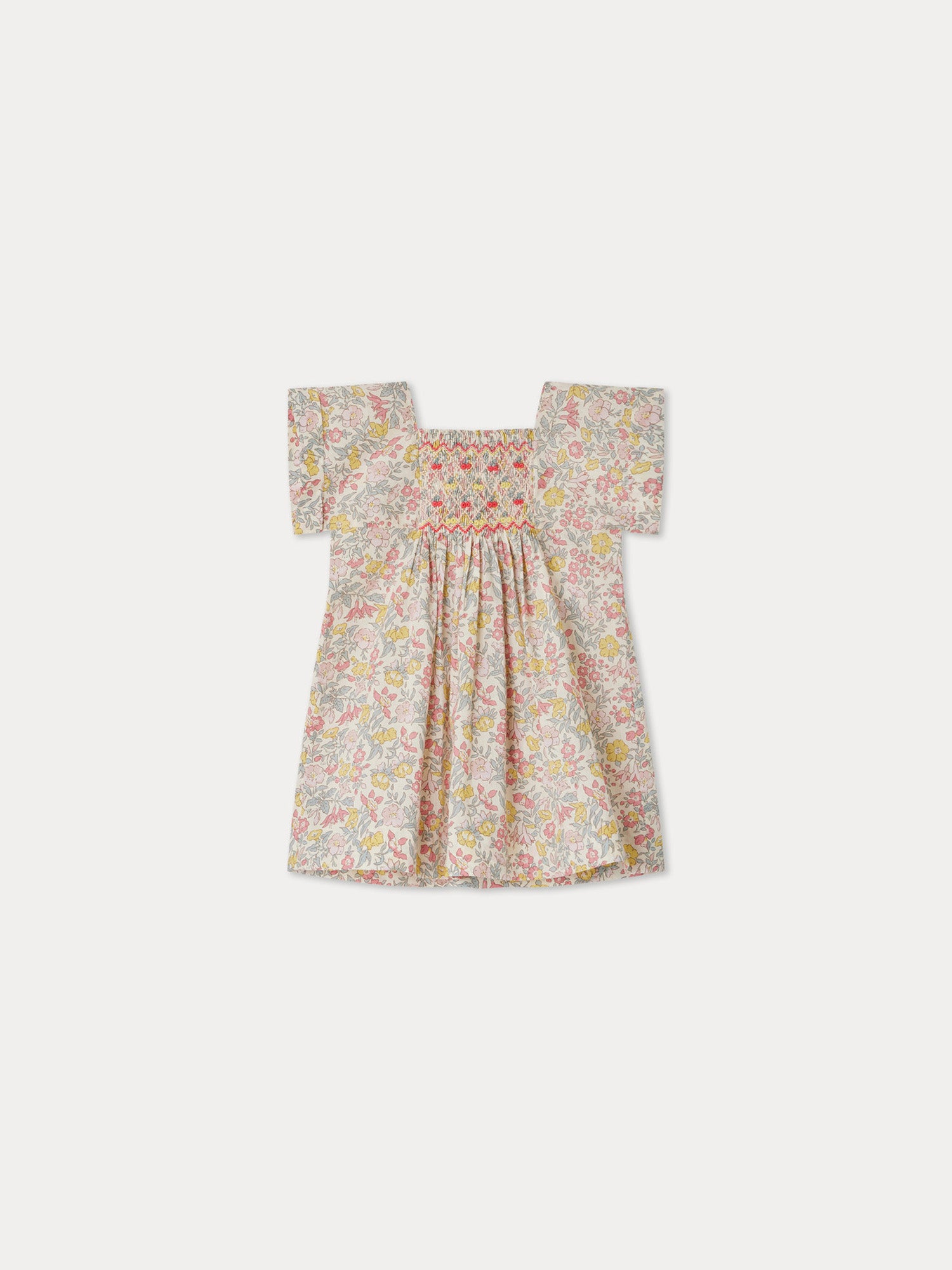 $369 Bonpoint girls soft cotton bow tie strap Dress deals