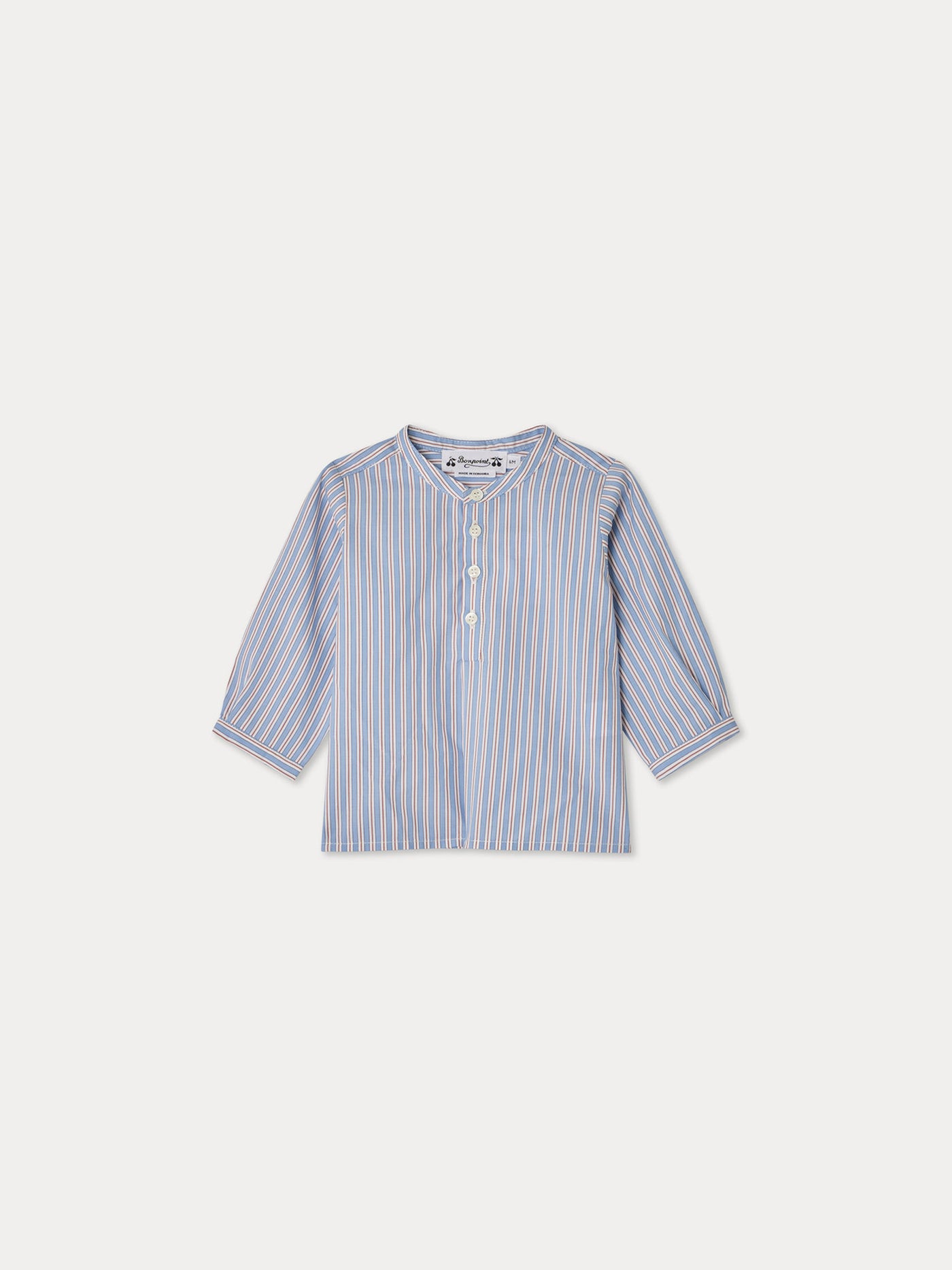 Polisson shirt with blue stripes