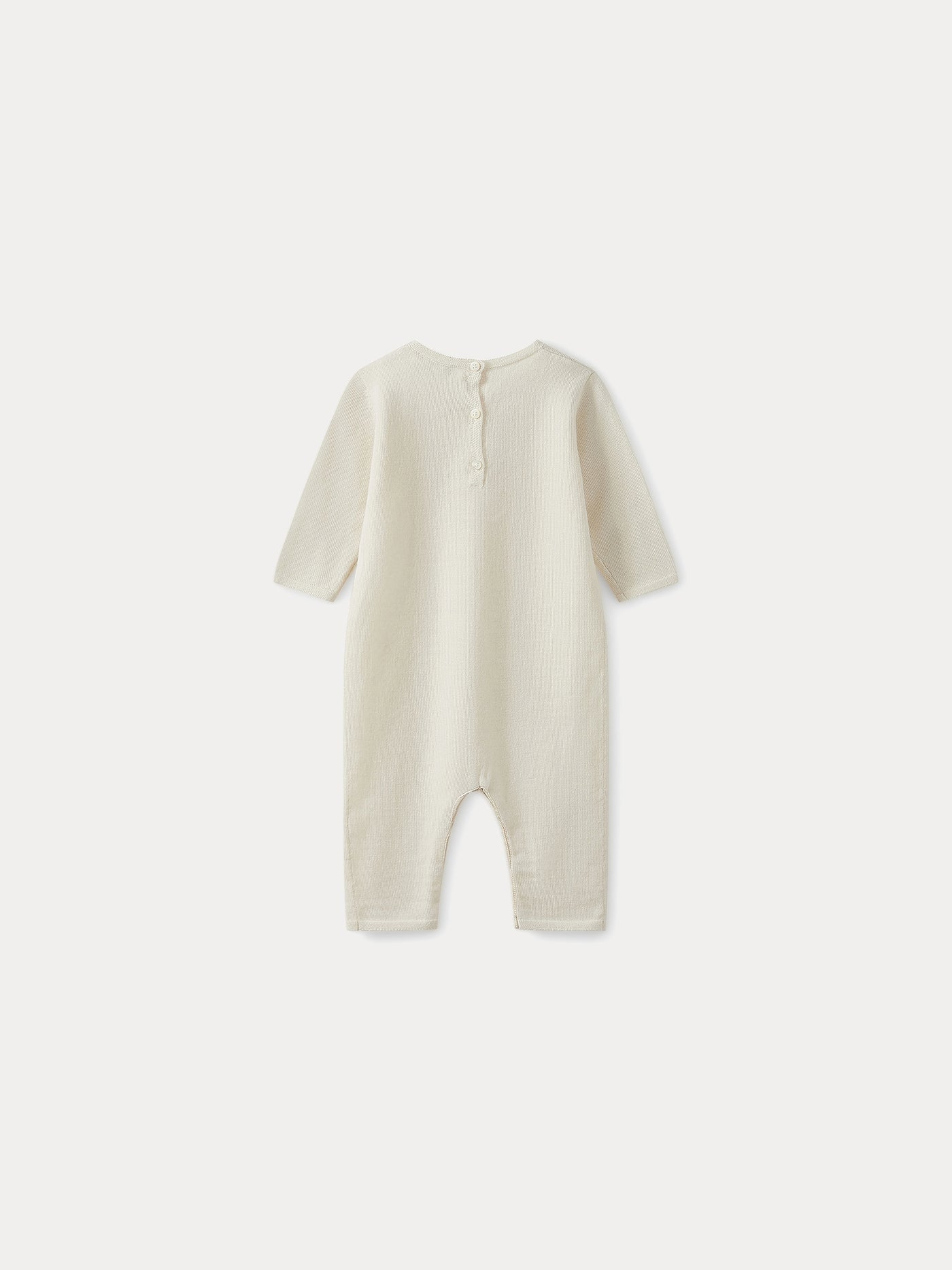 Babies' playsuit milk white