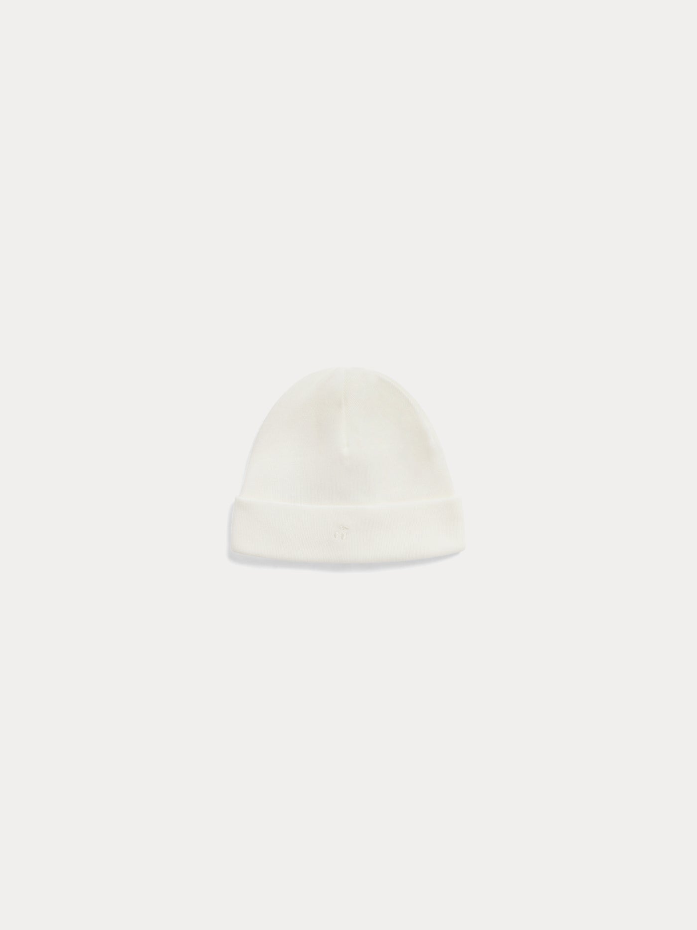 Cappellino Neonato Bianco Latte