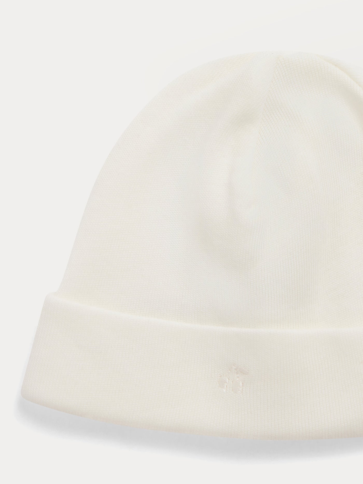 Cappellino Neonato Bianco Latte