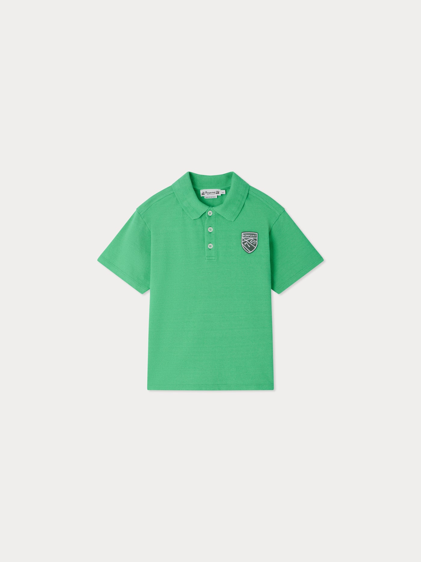 Elian polo with embroidery in organic cotton