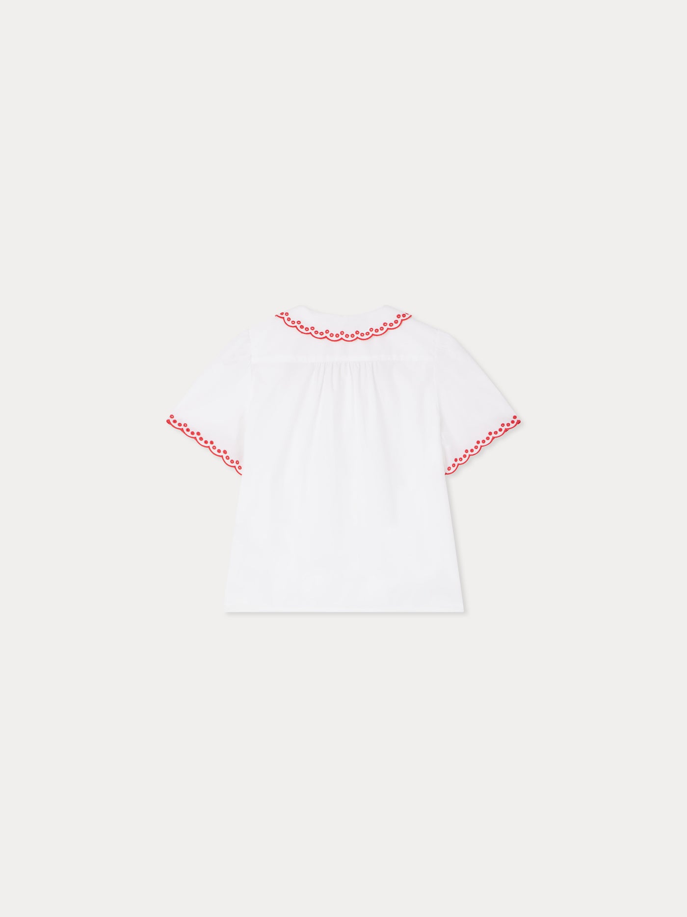 Blusa Ezzie con ricamo inglese