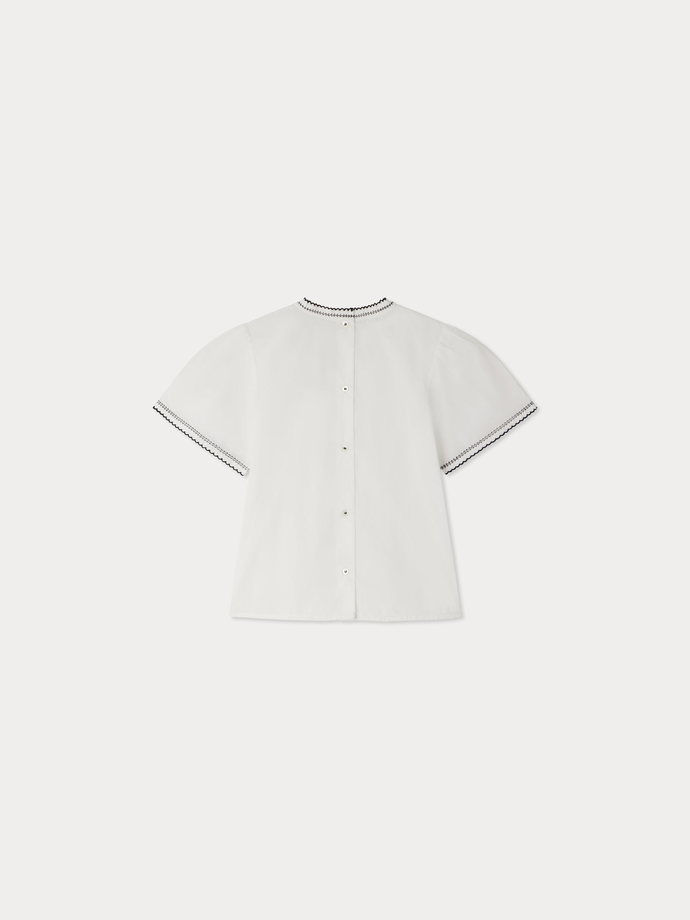 Blusa Eldoradie con ricami a contrasto
