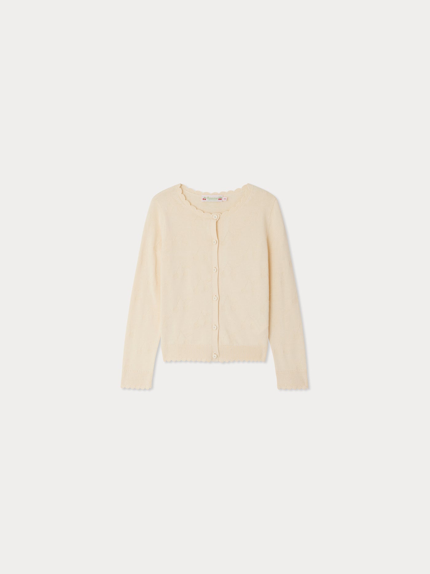 Cardigan Thindra con motivi di ciliegia