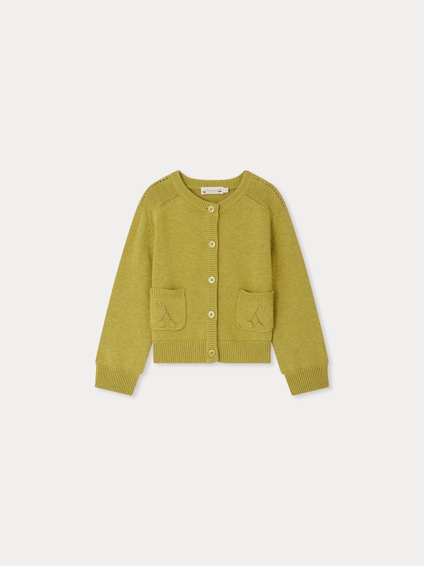 Cardigan Elisea con motivo di ciliegia