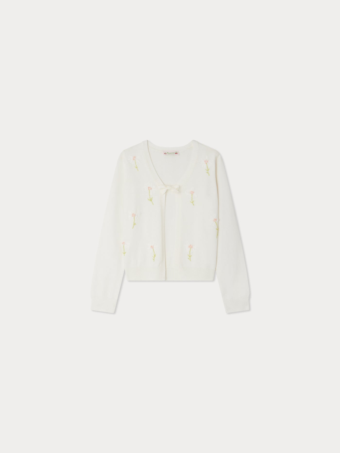 Cardigan ricamato annodato Esmia