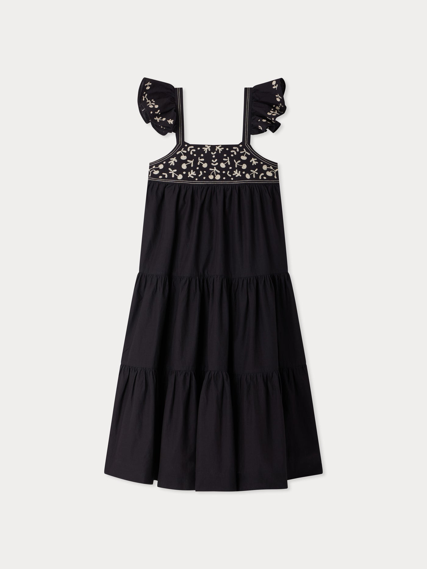 Cora embroidered dress with straps