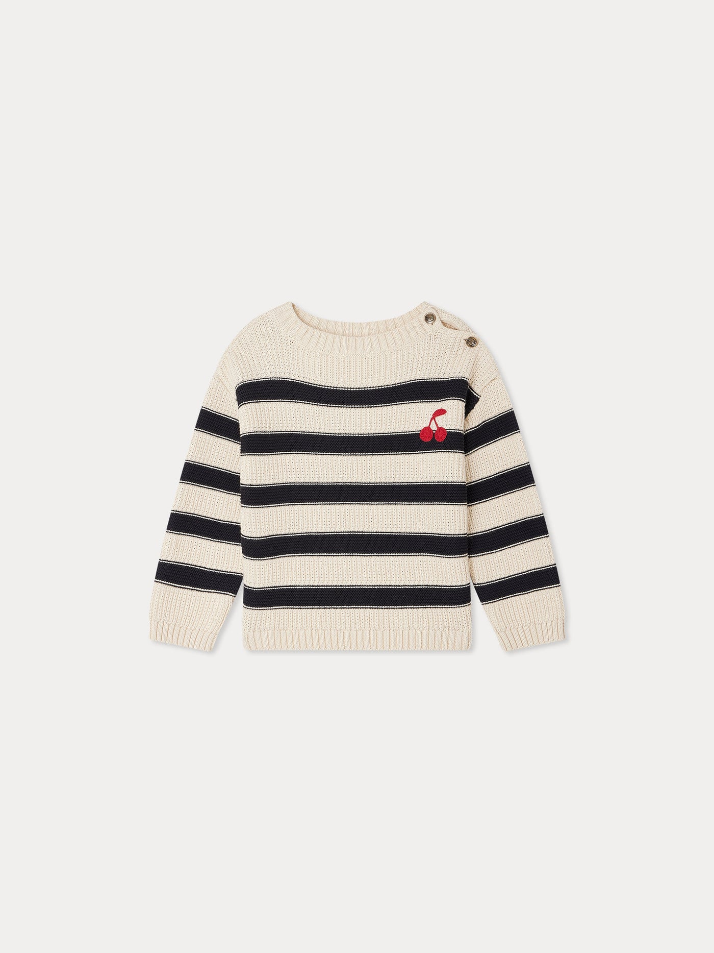 Maglione Ereni a righe con scollatura a barca