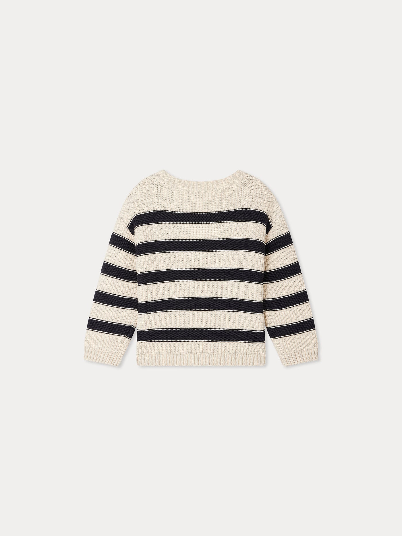 Maglione Ereni a righe con scollatura a barca