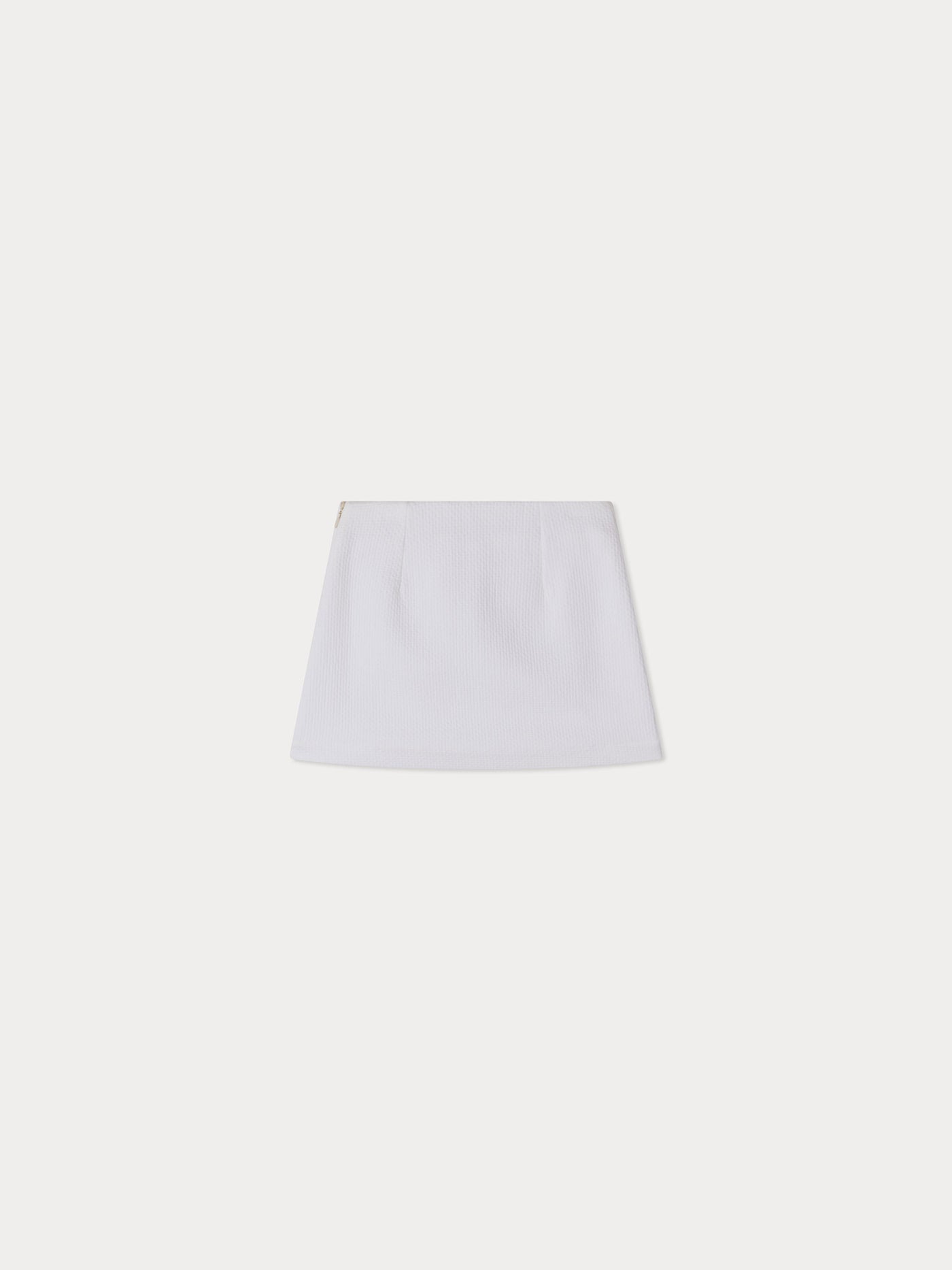 Elora skirt with adjustable waist in cotton pique