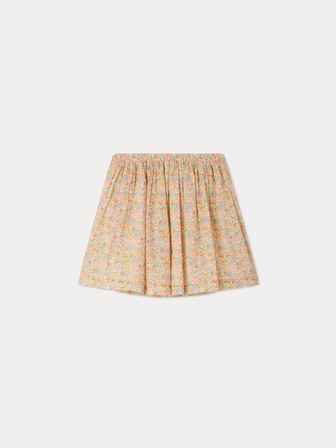 Gonna Suzon realizzata con tessuti Liberty multicolori