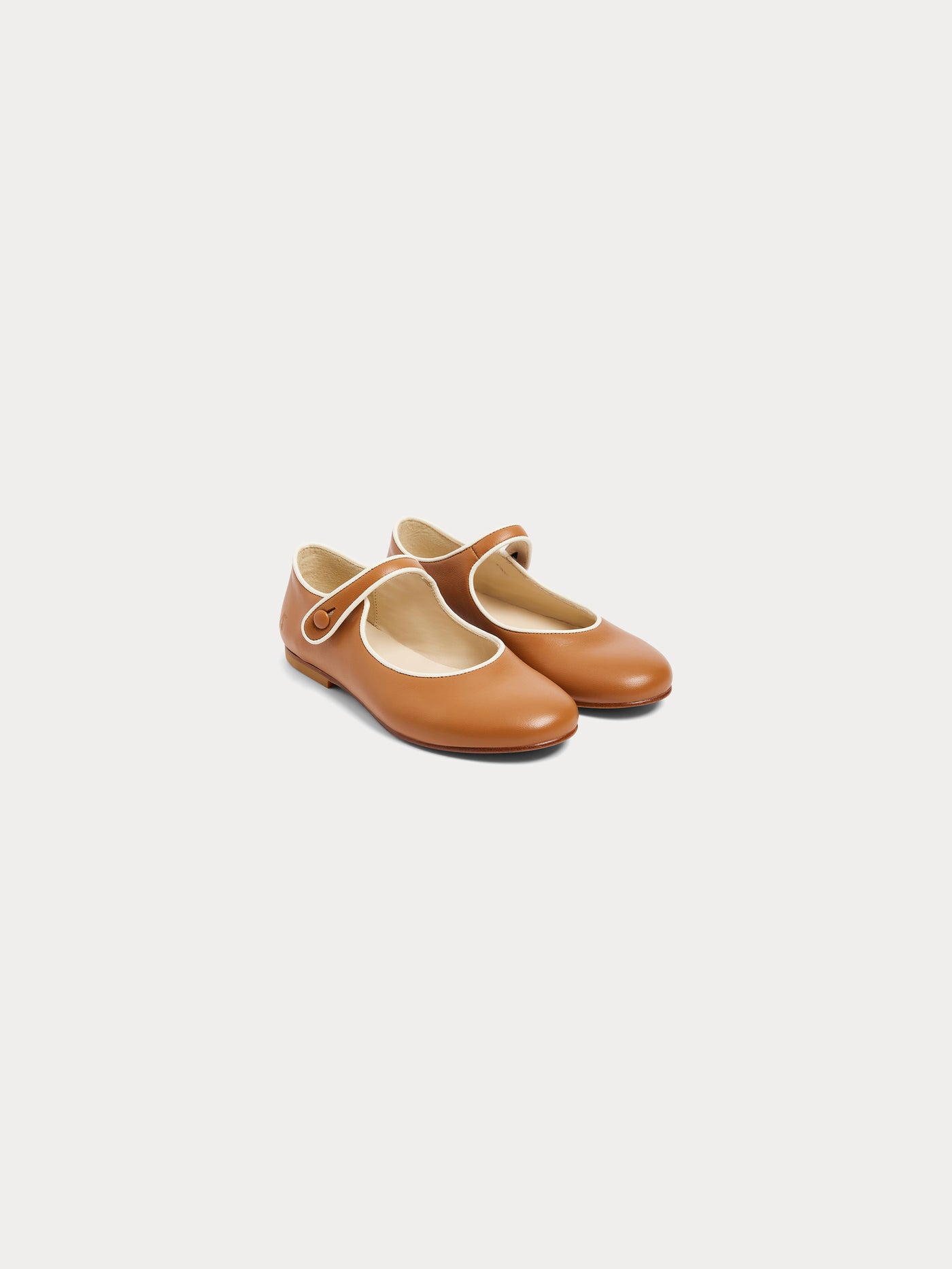 Ella mary janes in caramel leather