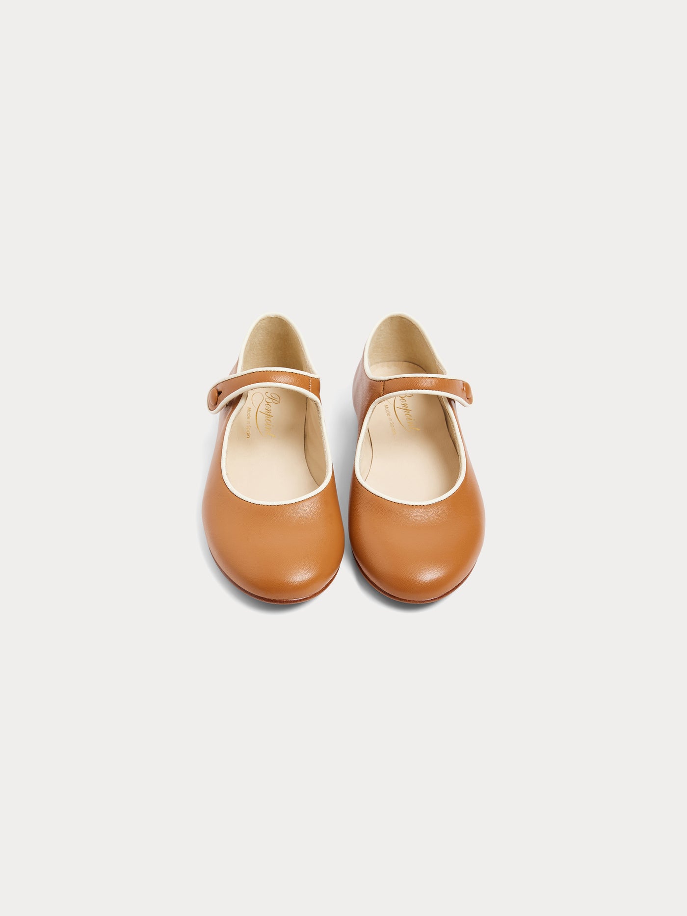 Ella mary janes in caramel leather