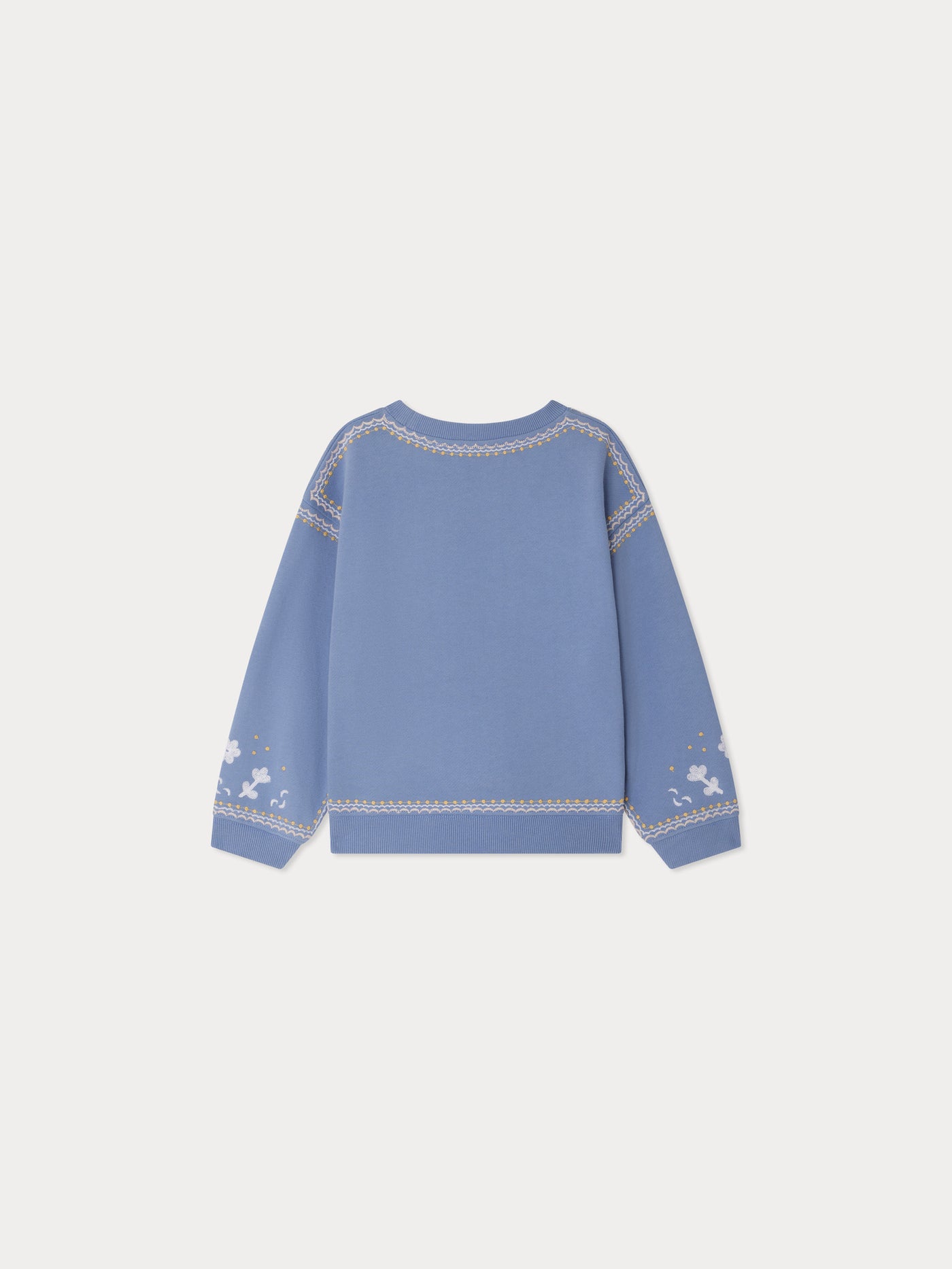 Dolores sweatshirt in fleece with floral embroideries