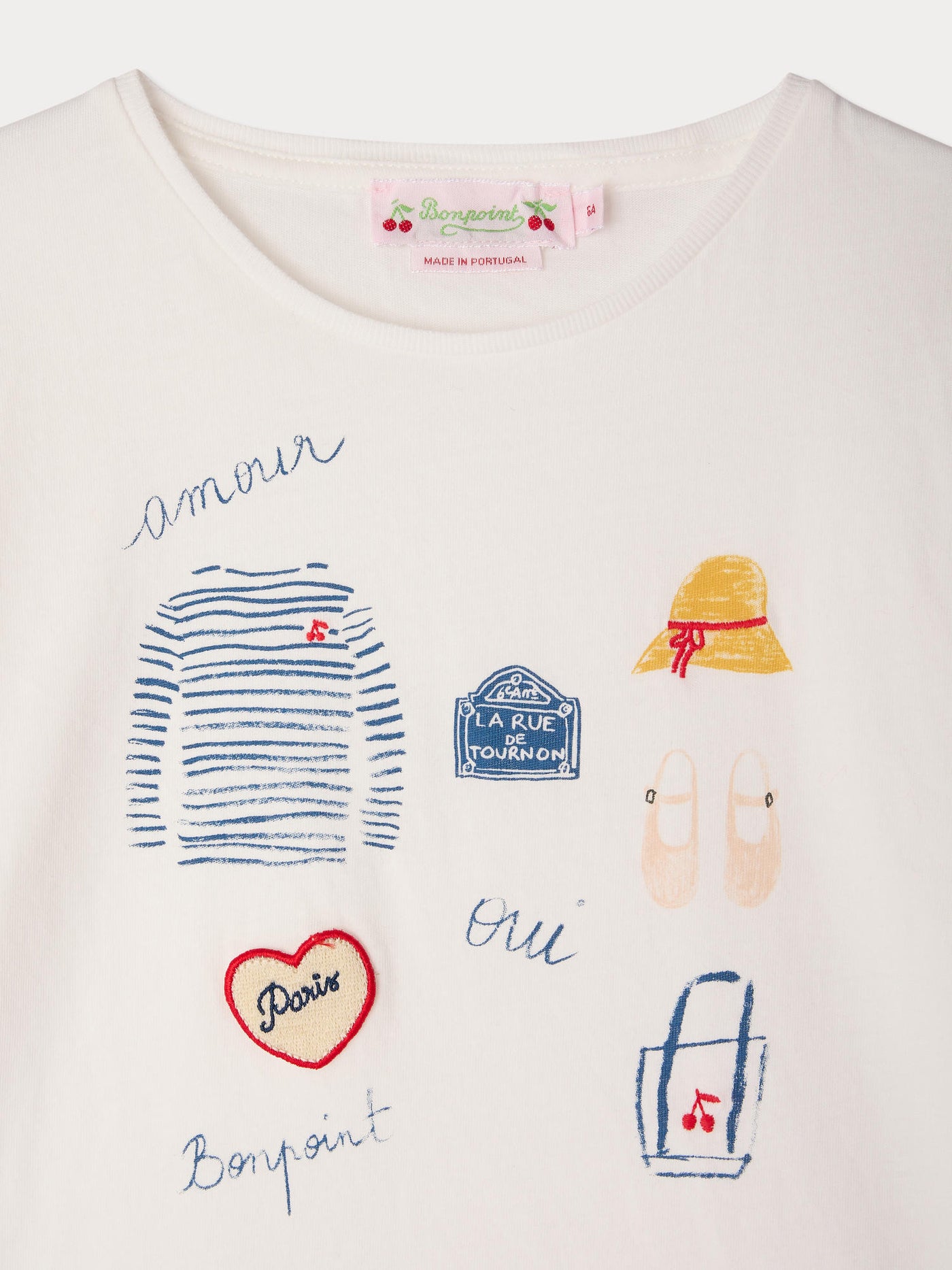 Aada t-shirt with Parisian print