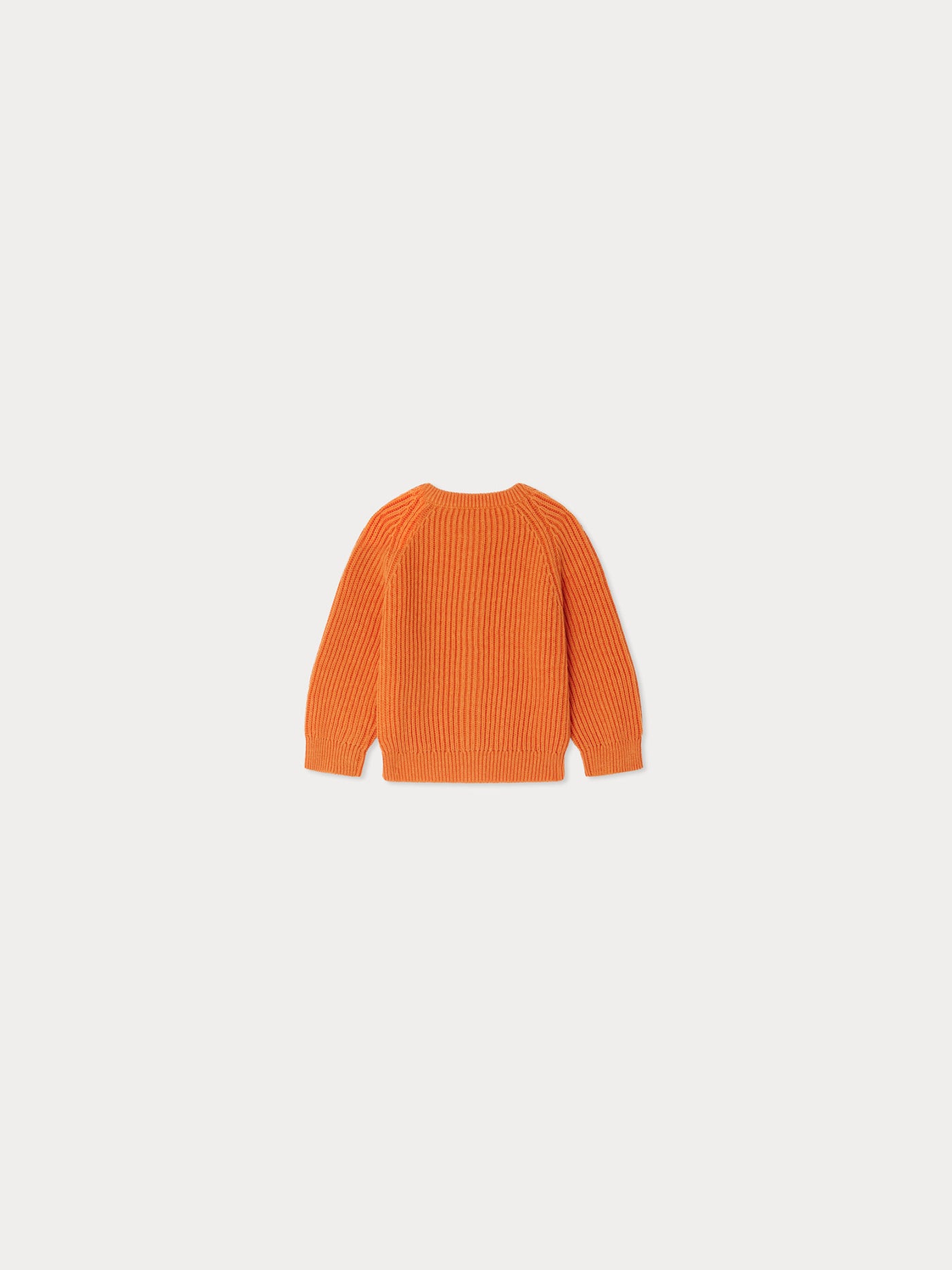 Giusto ribbed cardigan in orange