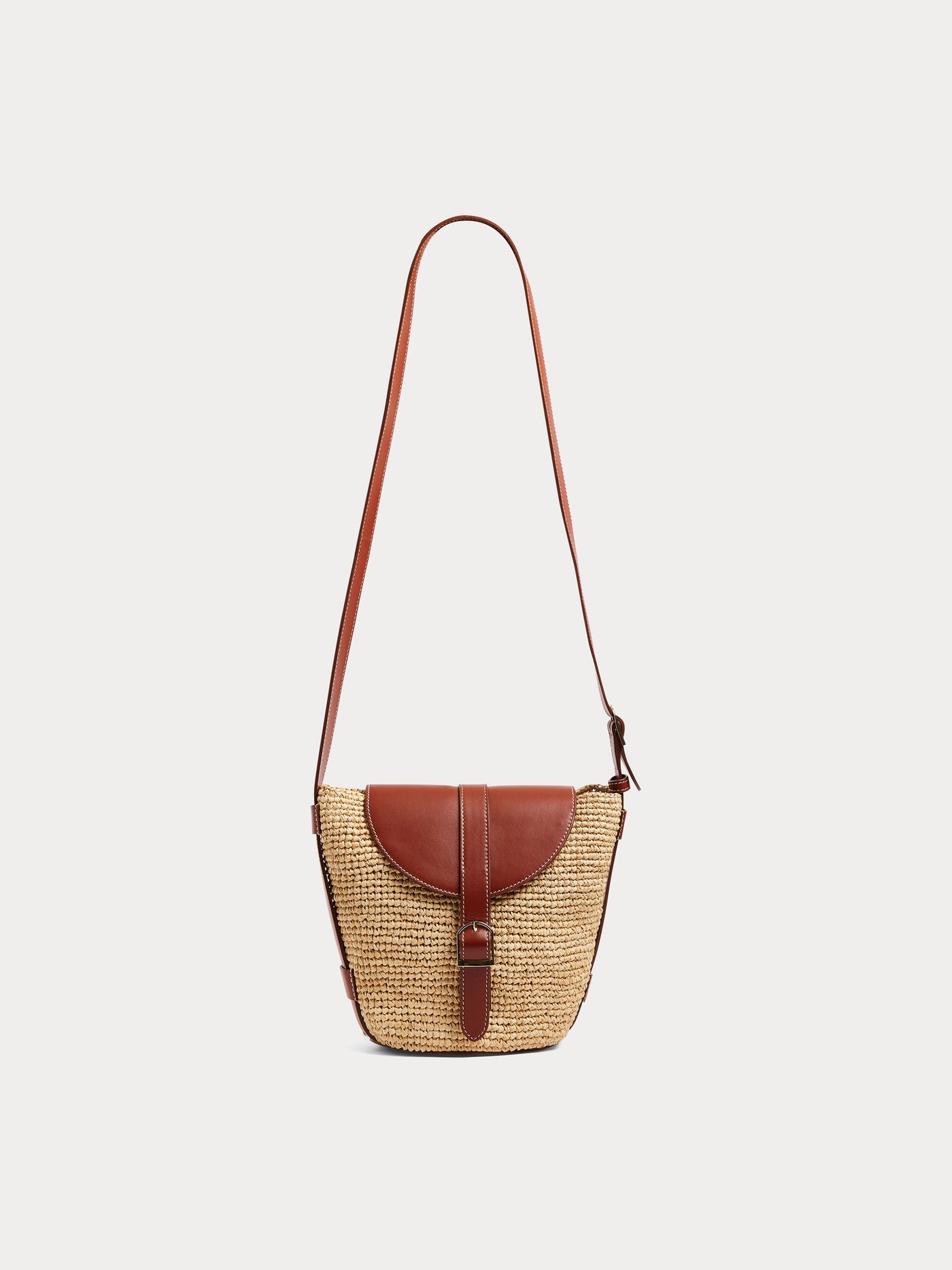 Bonpoint x Vanessa Seward  Enjie bag with shoulder strap in raffia