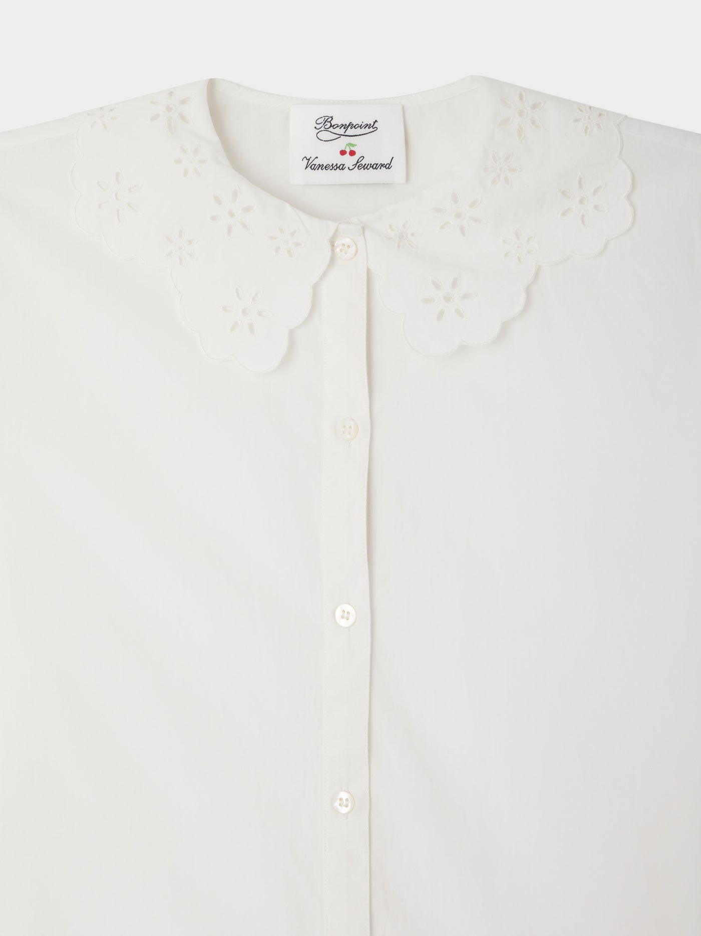 Bonpoint x Vanessa Seward Elegante blouse with english embroideries