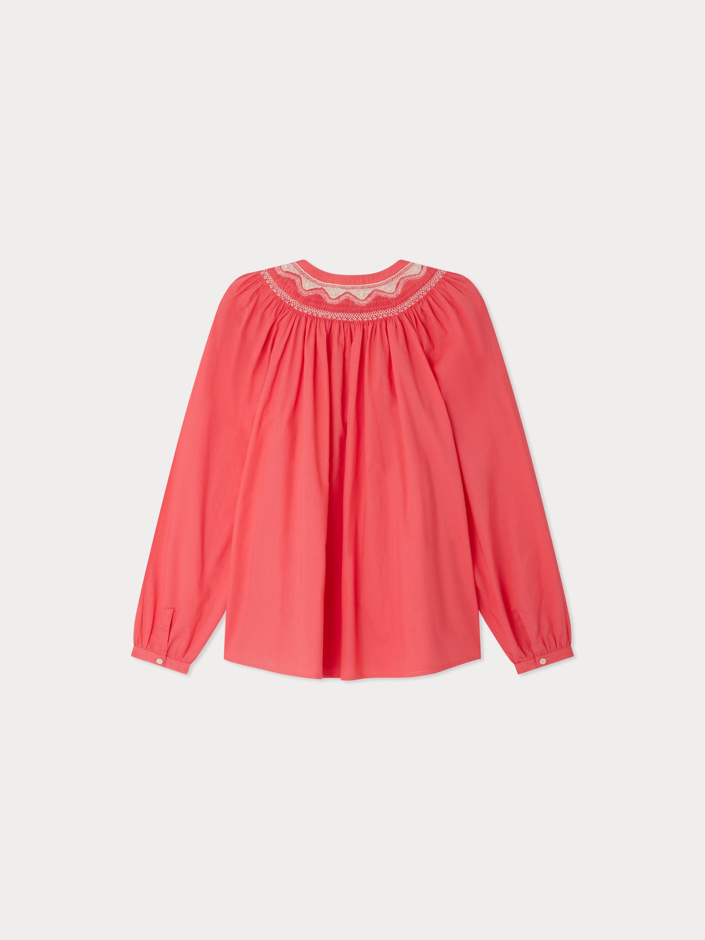 Bonpoint x Vanessa Seward Empathie smocked blouse with embroideries