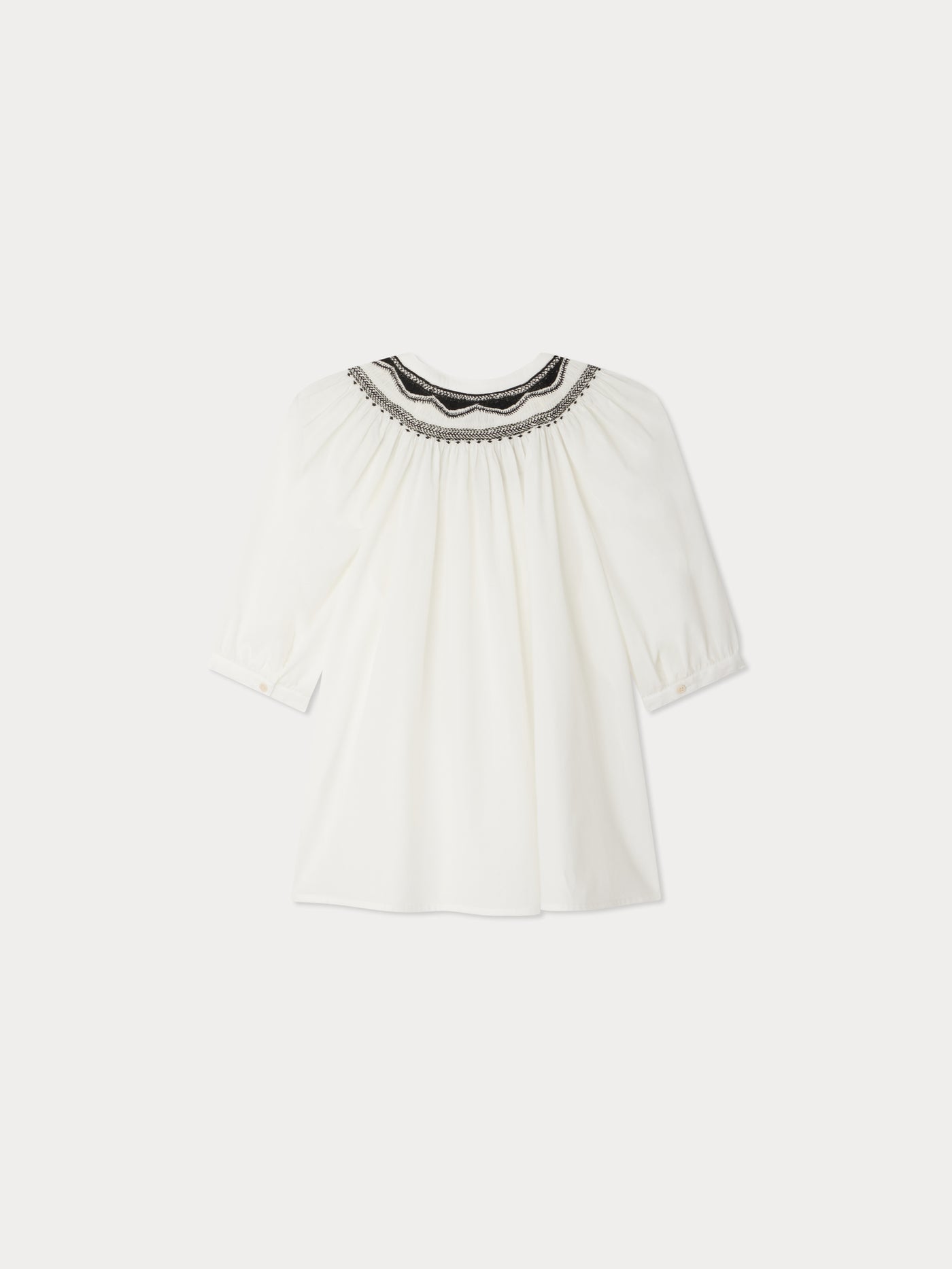 Bonpoint x Vanessa Seward Estime smocked blouse with embroideries