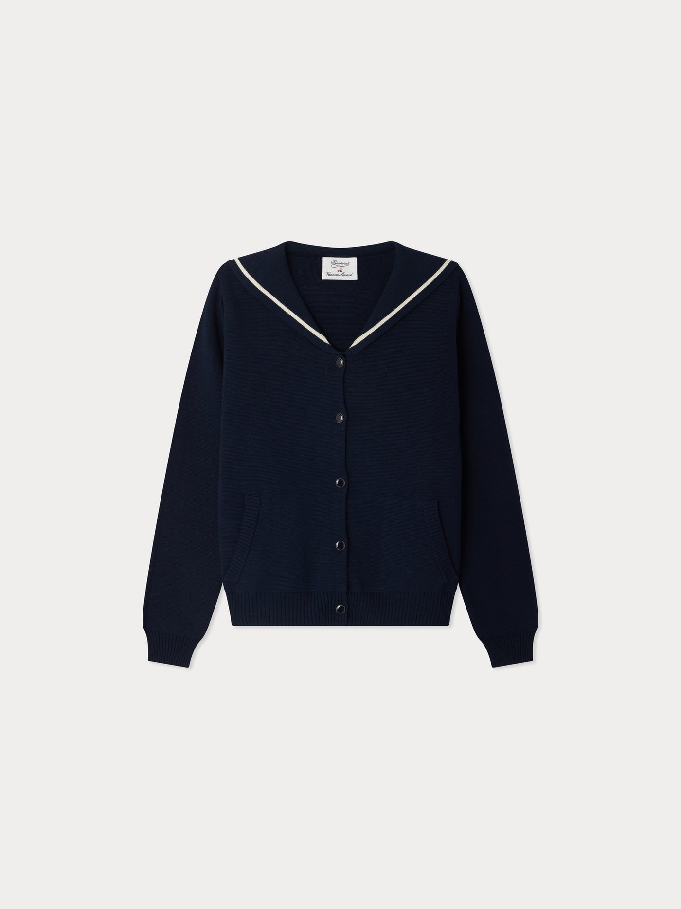 Bonpoint x Vanessa Seward Esplanade cardigan with sailor collar and pockets