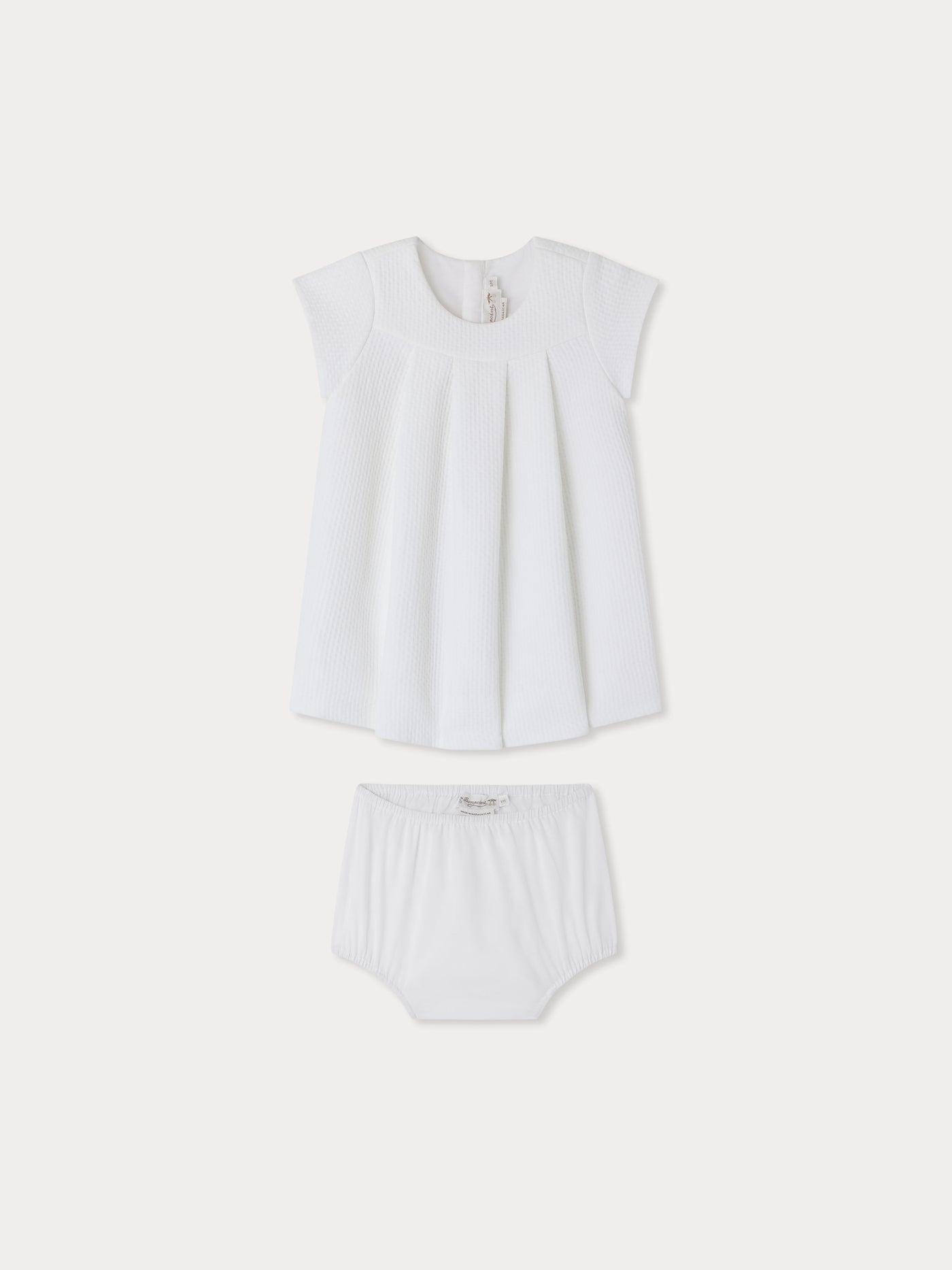 Elzie dress in cotton pique with bloomer