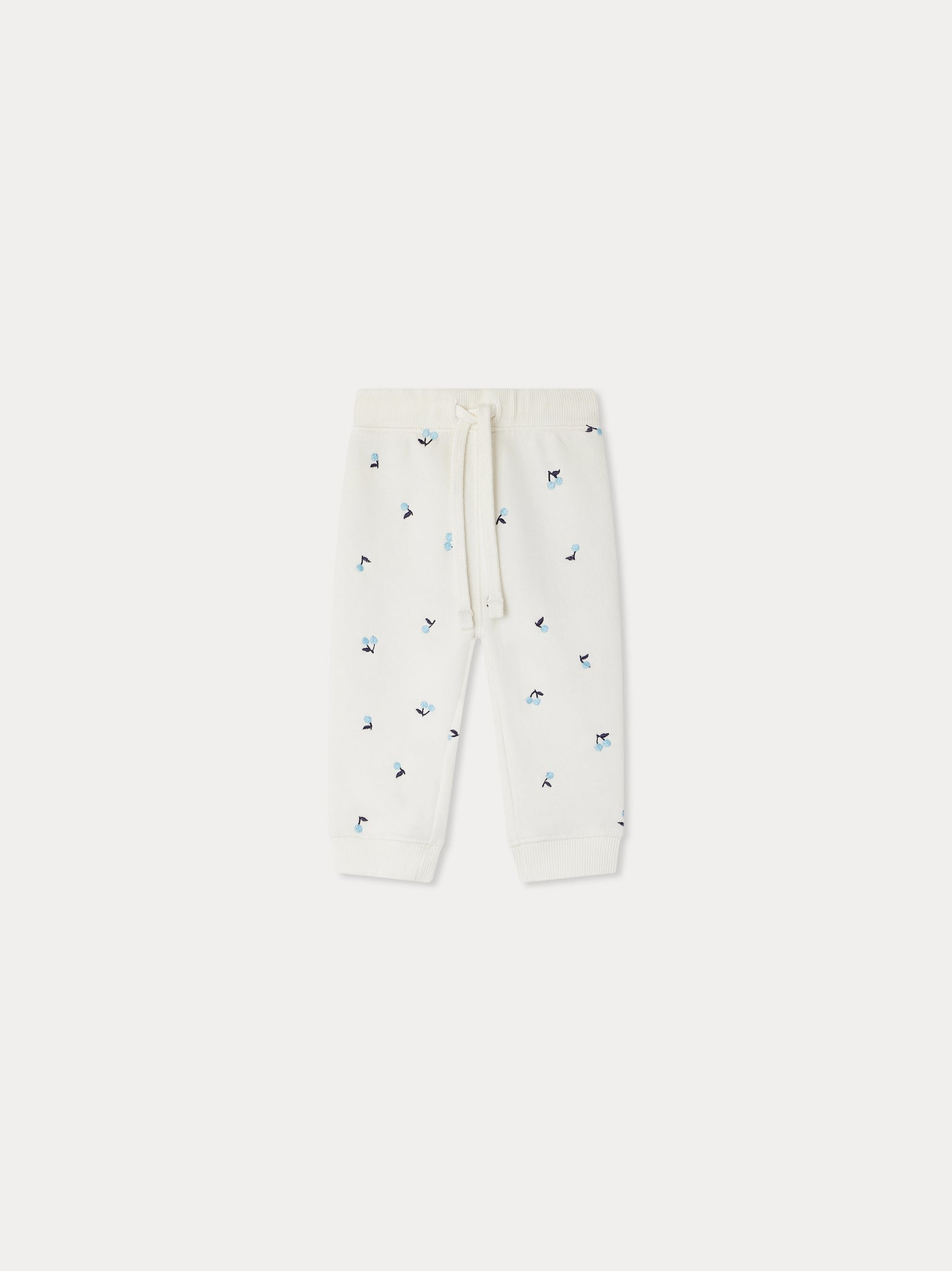 Bambo jogging pants with cherry embroideries