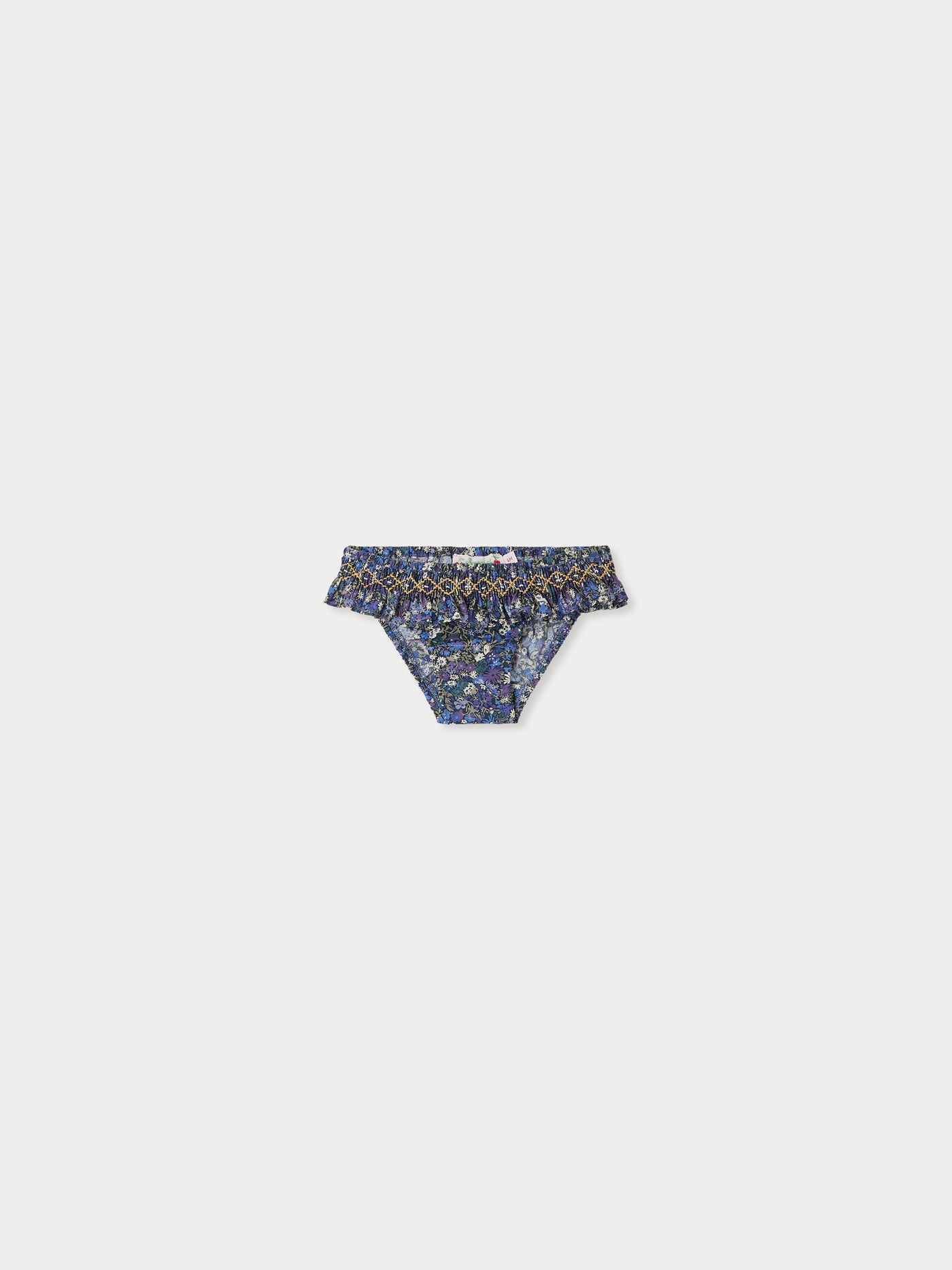 Costume da bagno smock Sardaigne realizzato con tessuti Liberty