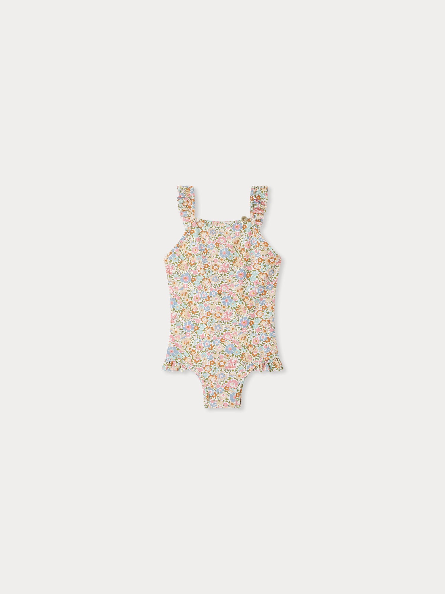 Cecilia ruffled swimsuit with liberty print • Bonpoint